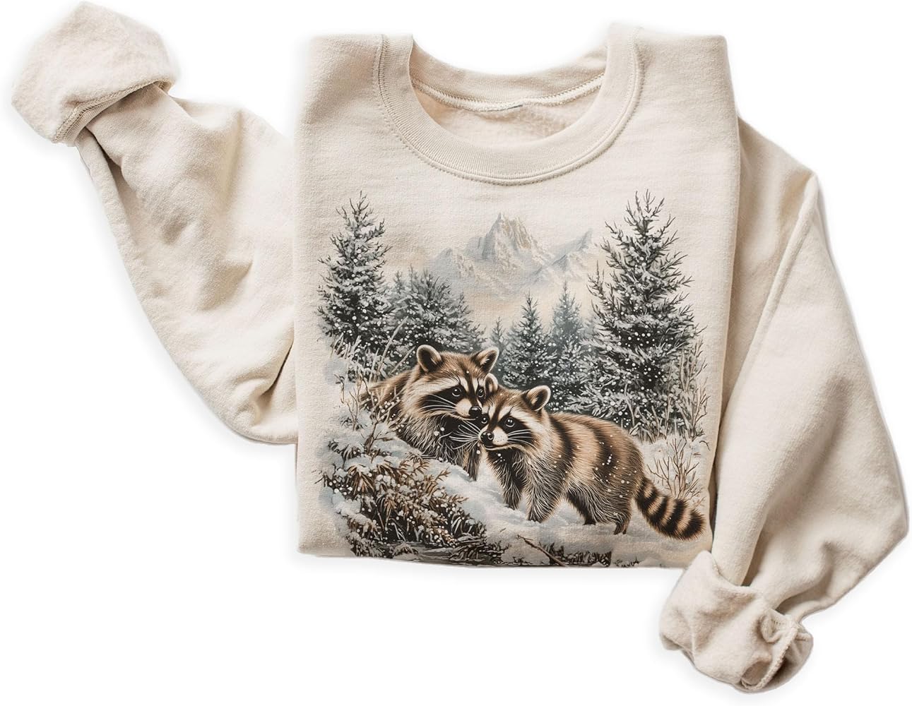 Amazon.com: Vintage Raccoon Wilderness Scene - 90s Retro Raccoon