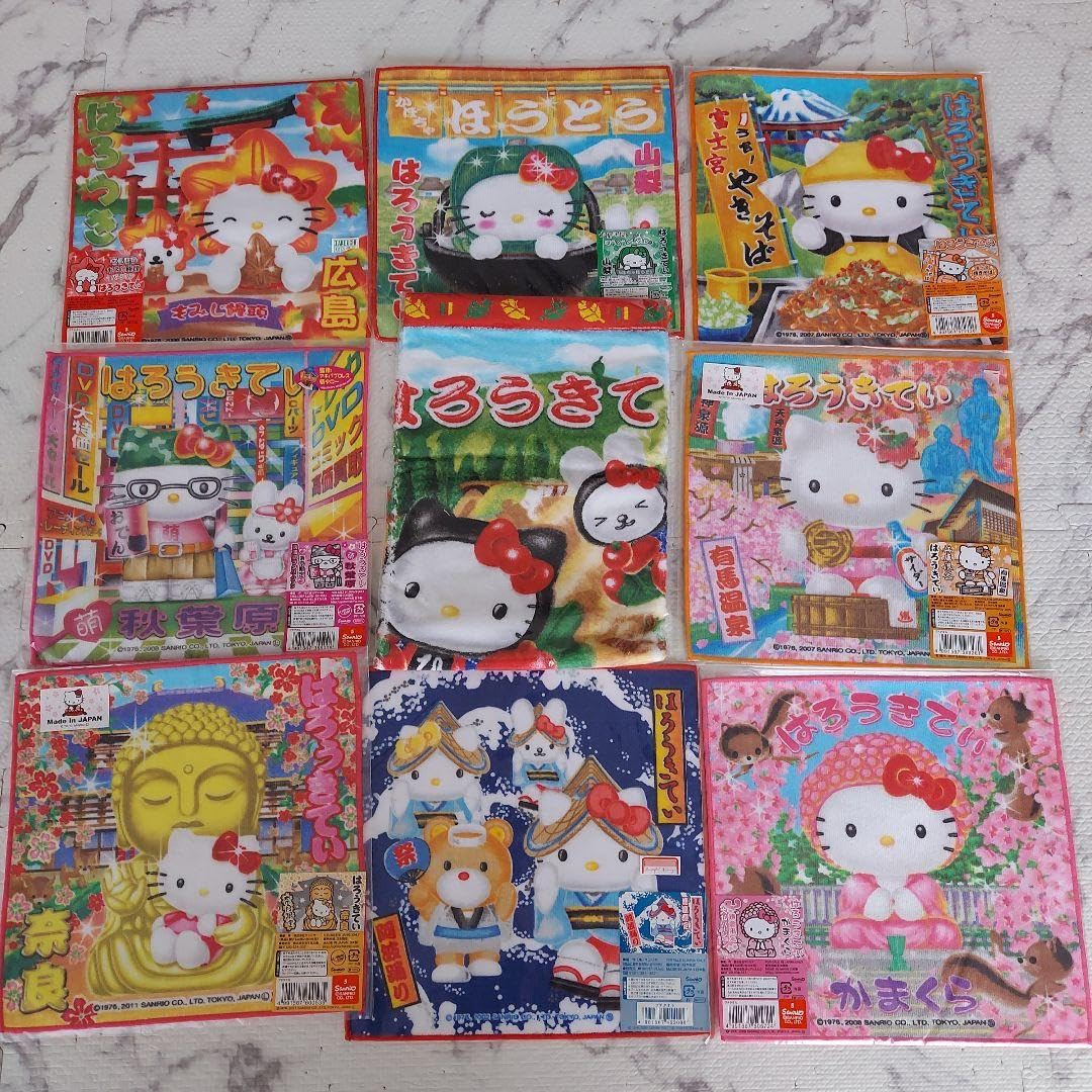 ハローキティ ご当地ミニタオル 12枚セット ハローキティ ご当地ミニ