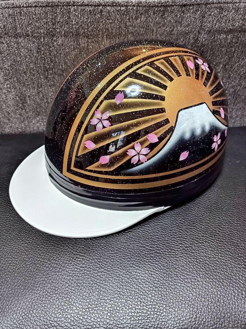 Amazon.co.jp: カスタムコルク半 黒金富士日章 桜花 七色ラメ : ホーム