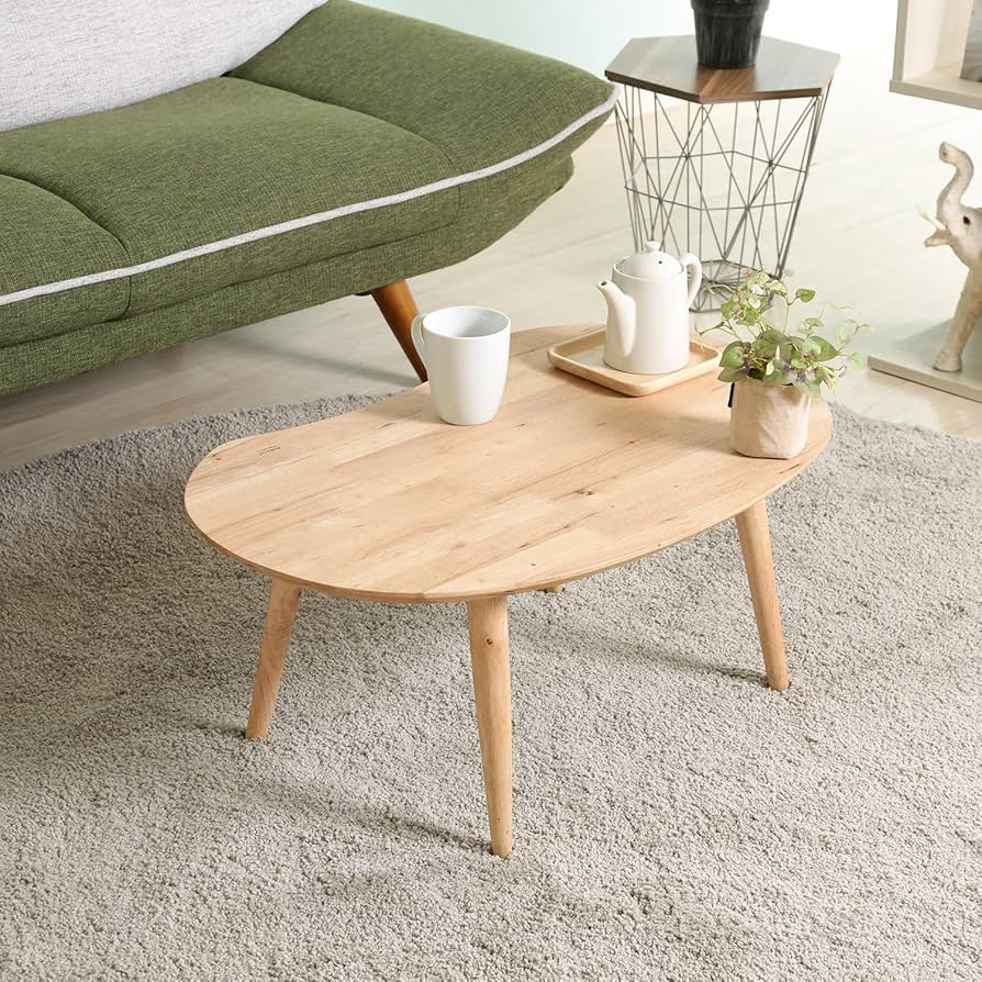 Amazon.co.jp: 不二貿易 ローテーブル センターテーブル 幅74×奥行47.5