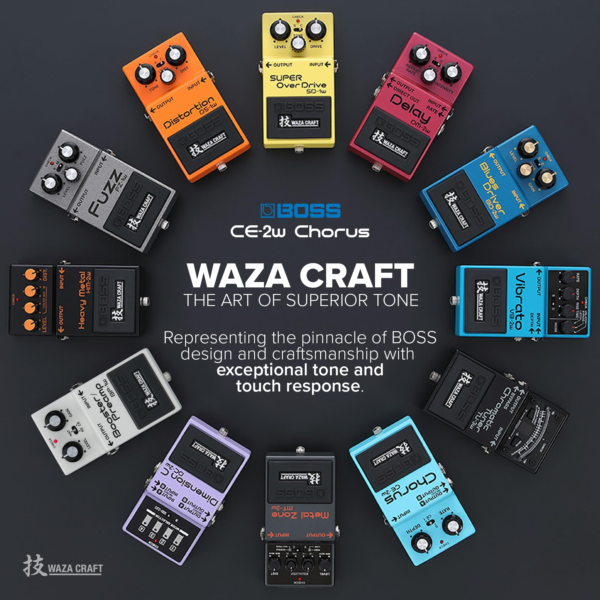Amazon.com: BOSS CE-2W Chorus | Premium Waza Craft Guitar Effect