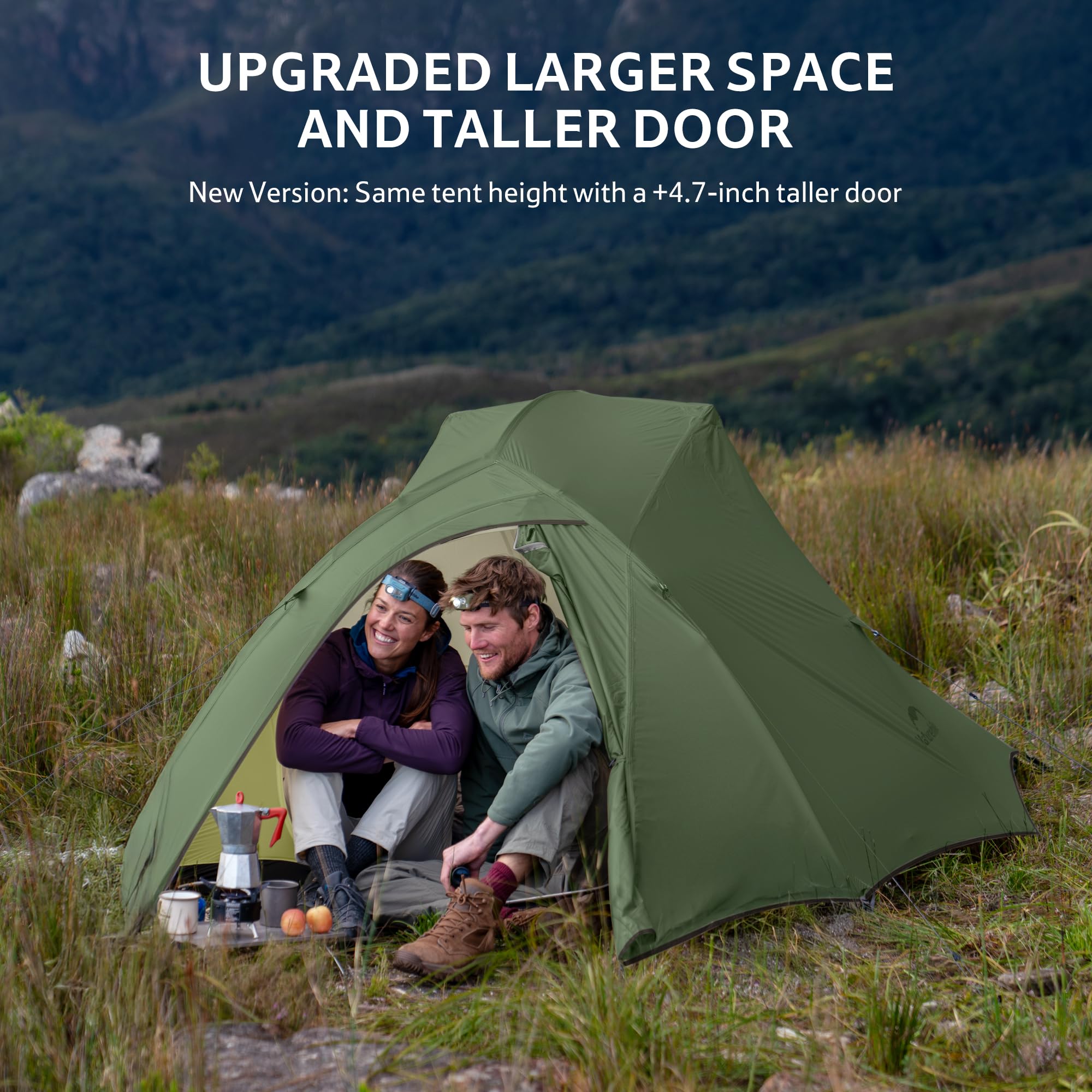 Amazon.co.jp: Naturehike Cloud-Up 3人用 軽量バックパッキングテント