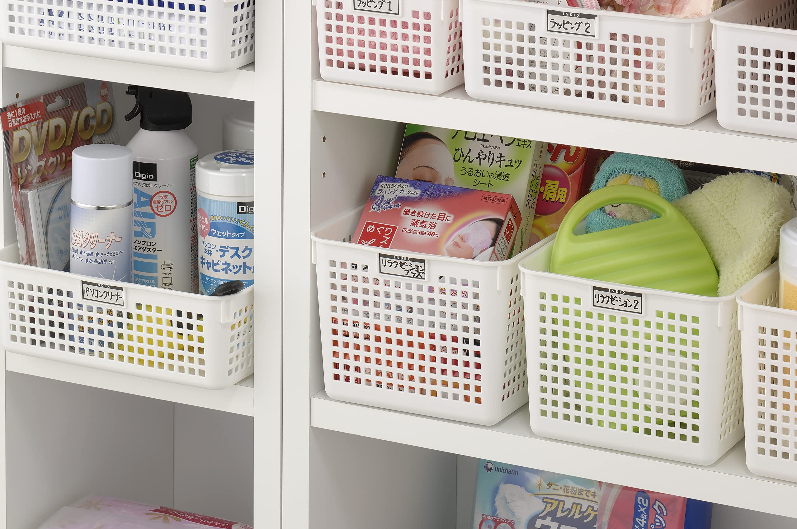 Amazon.co.jp: イノマタ化学(Inomata-K) 収納バスケット ネーム