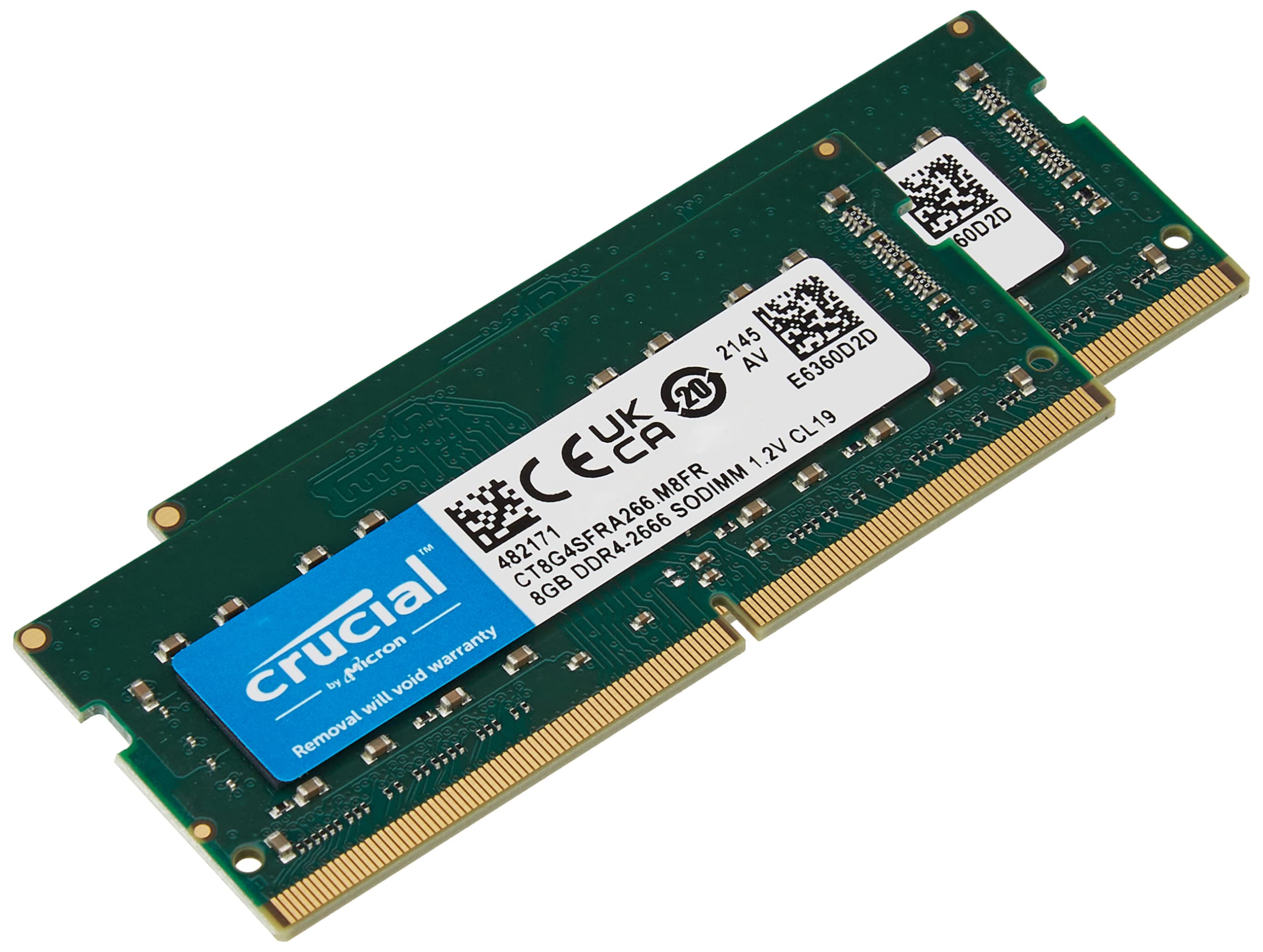Crucial 16GB Kit (8GB x 2) DDR4 2666 MT/s (PC4-21300) SODIMM 260