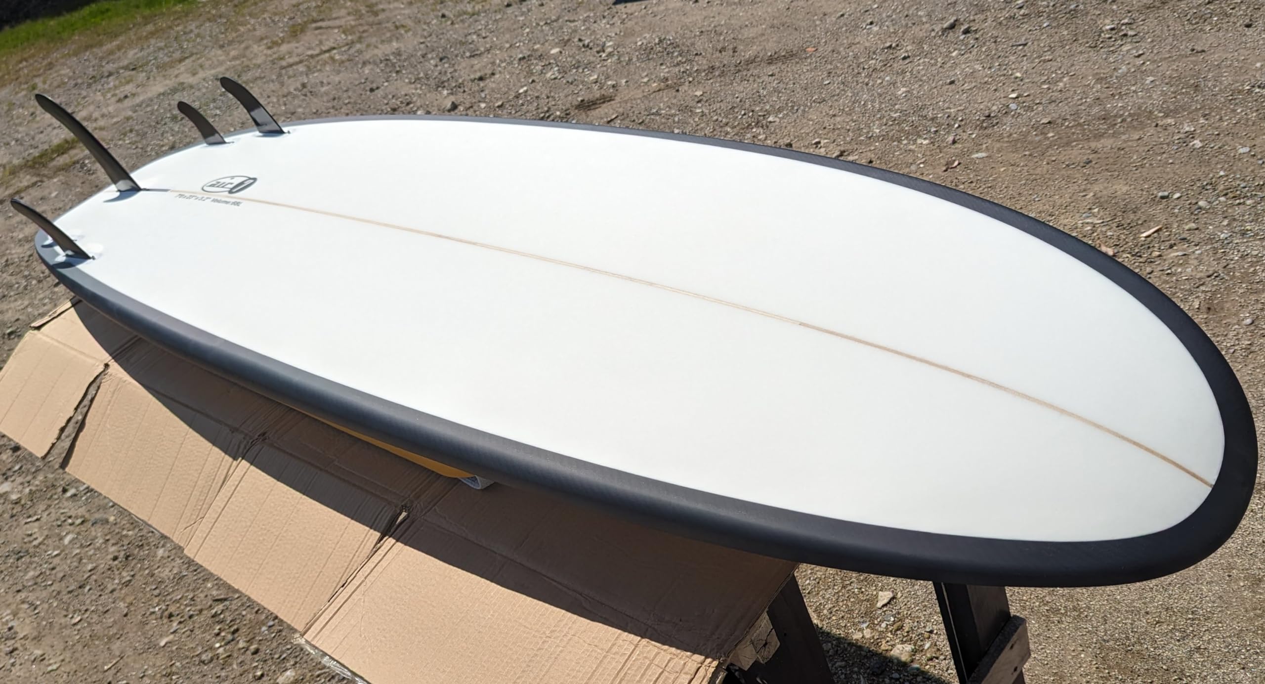 Amazon | ロングボード Surfboard ケース付き 取り外し可能 フィン 5枚