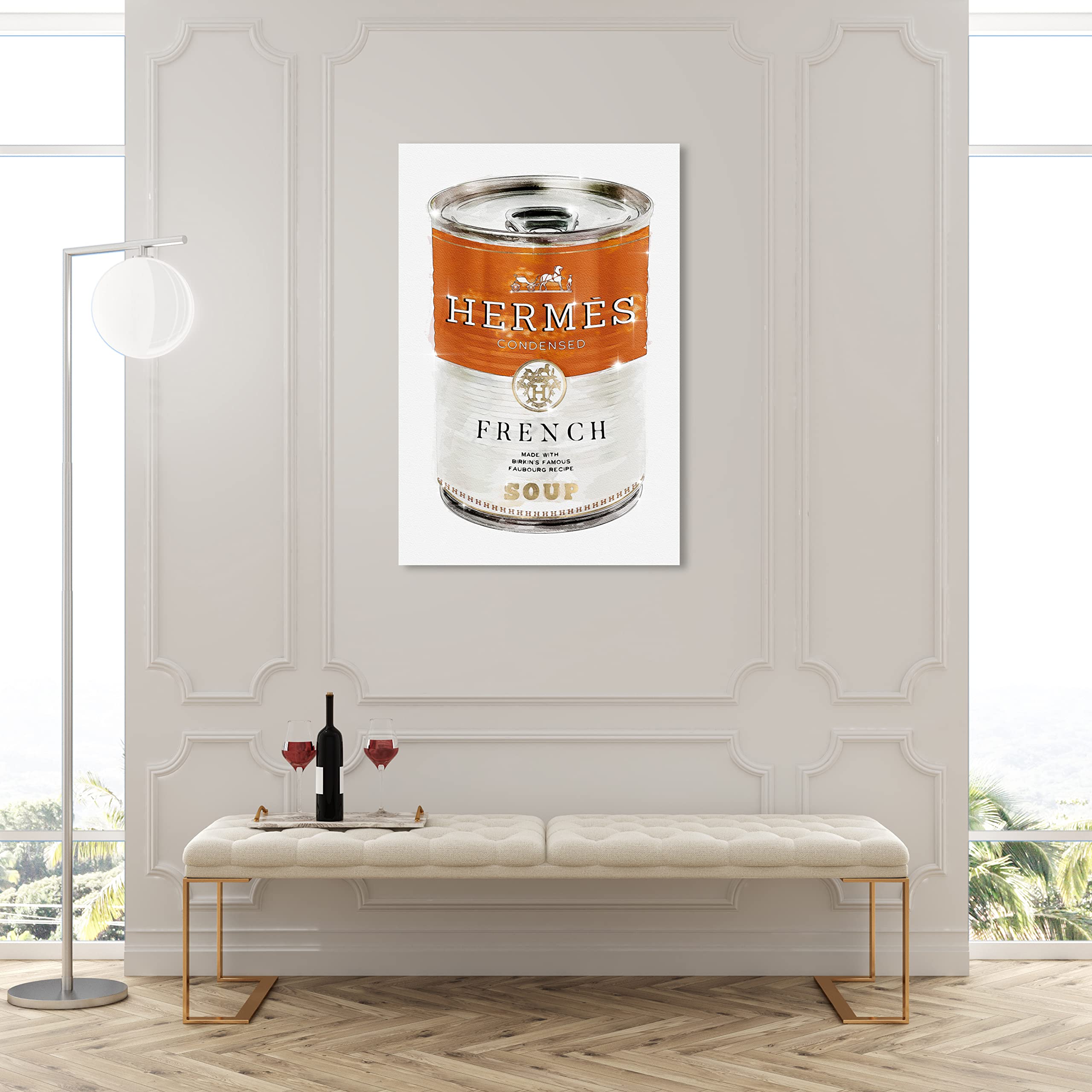 正規品OliverGalオリバーガル TiffanyキャンバスアートSoup缶 正規品