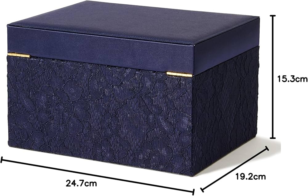 Amazon｜Francfranc フランフラン レース ジュエリーボックス L