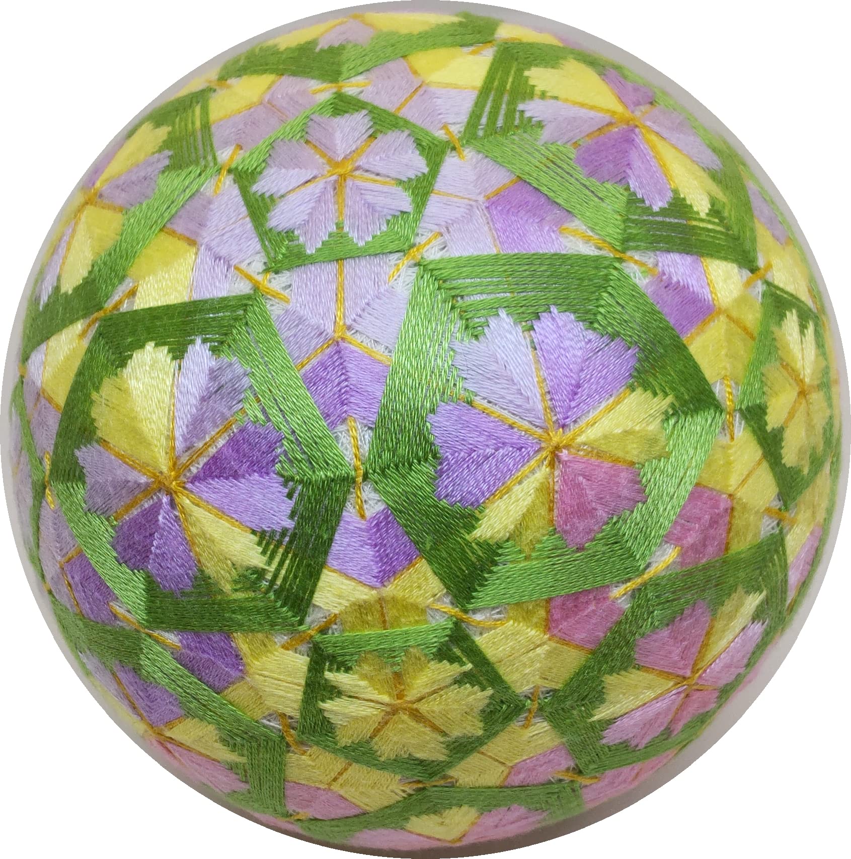 Amazon | 手毬猫の店 てまり「32面の桜」若草地 14cm 手まり 手毬 手鞠