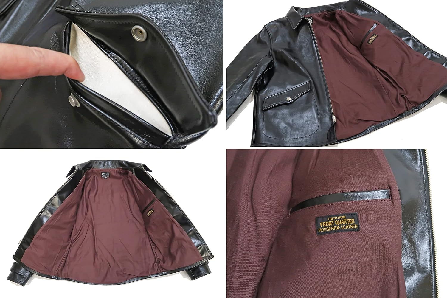 Amazon | [フェローズ] ジャケット 22W-SJ88 無地 本革 馬革 シングル