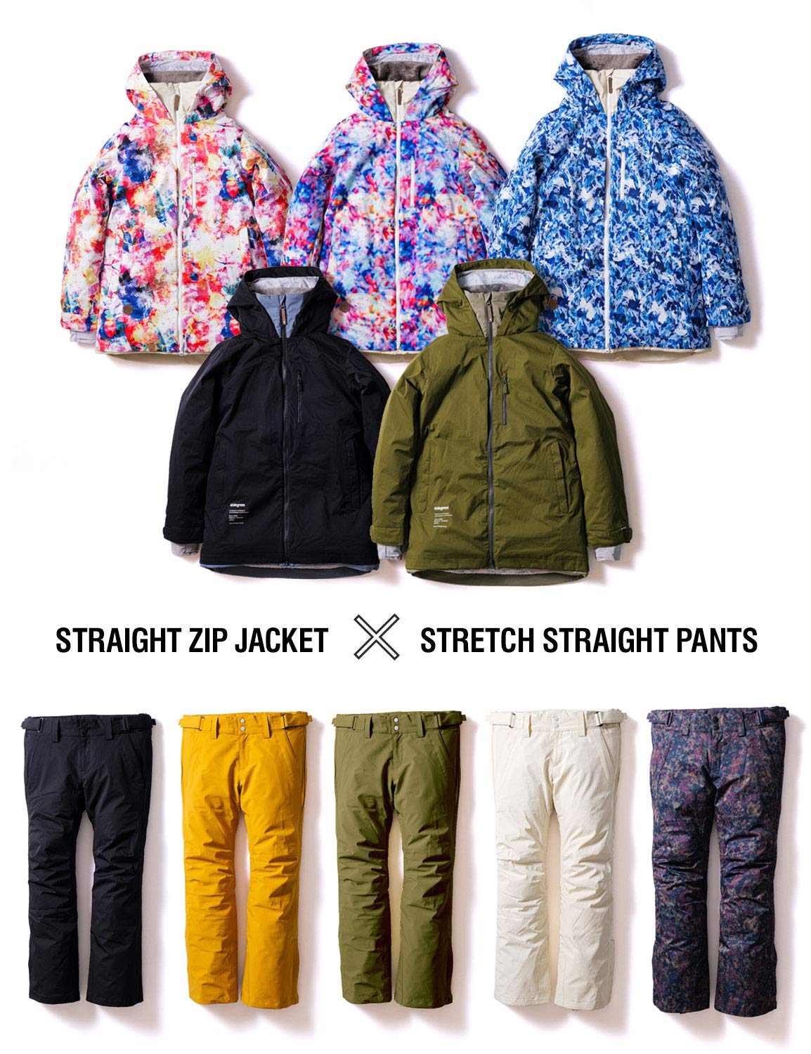 Amazon | 43DEGREES スノーボードウェア 上下セット [ レディース / 全