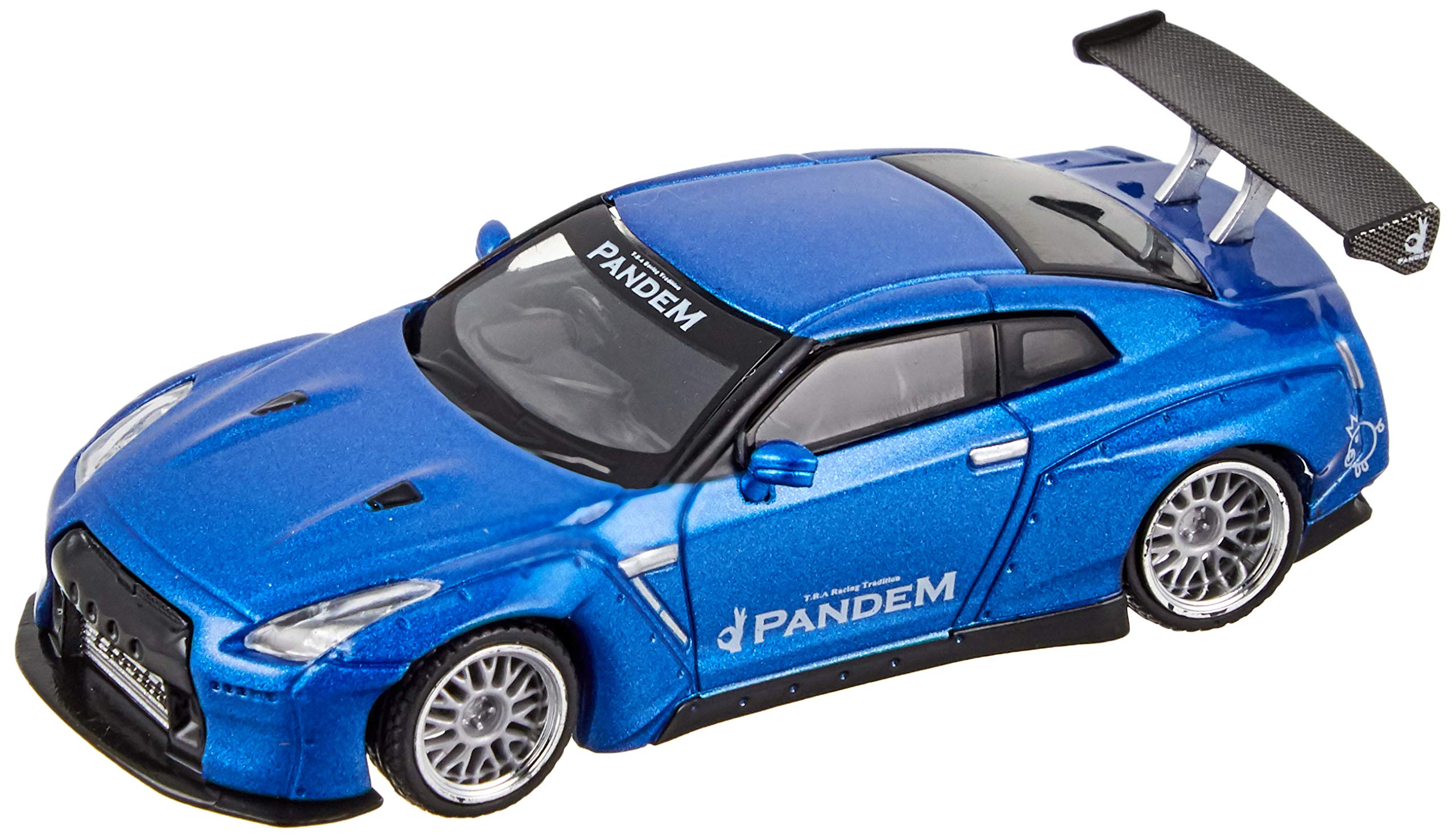 Amazon | 1/64 Pandem Nissan GT-R R35 GTウィング メタリックブルー