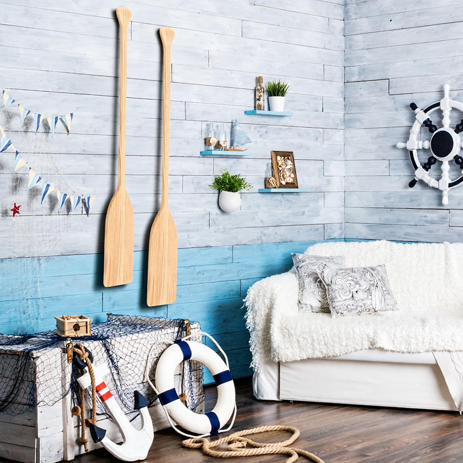 Amazon | Silipull 2個 オールウッドパドル 48インチ 木製パドル