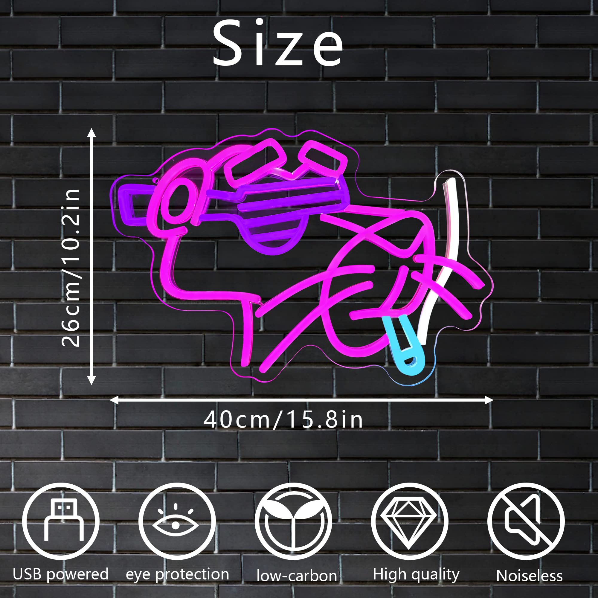 Amazon.co.jp: パンサーピンクネオンサイン、クールなアニメLEDネオン