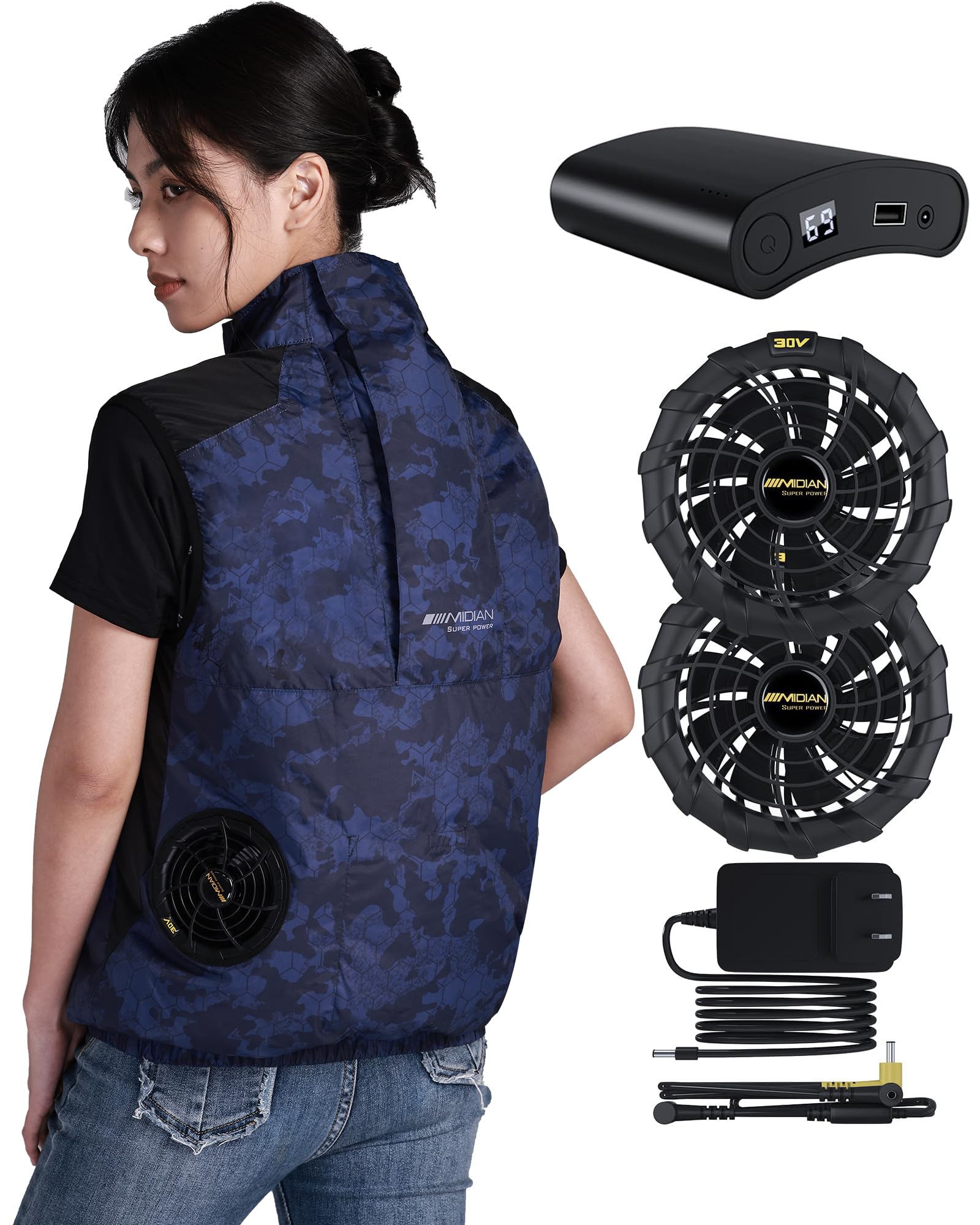 PEARLY GATES USBファン付きベスト Mサイズ PEARLY GATES USBファン