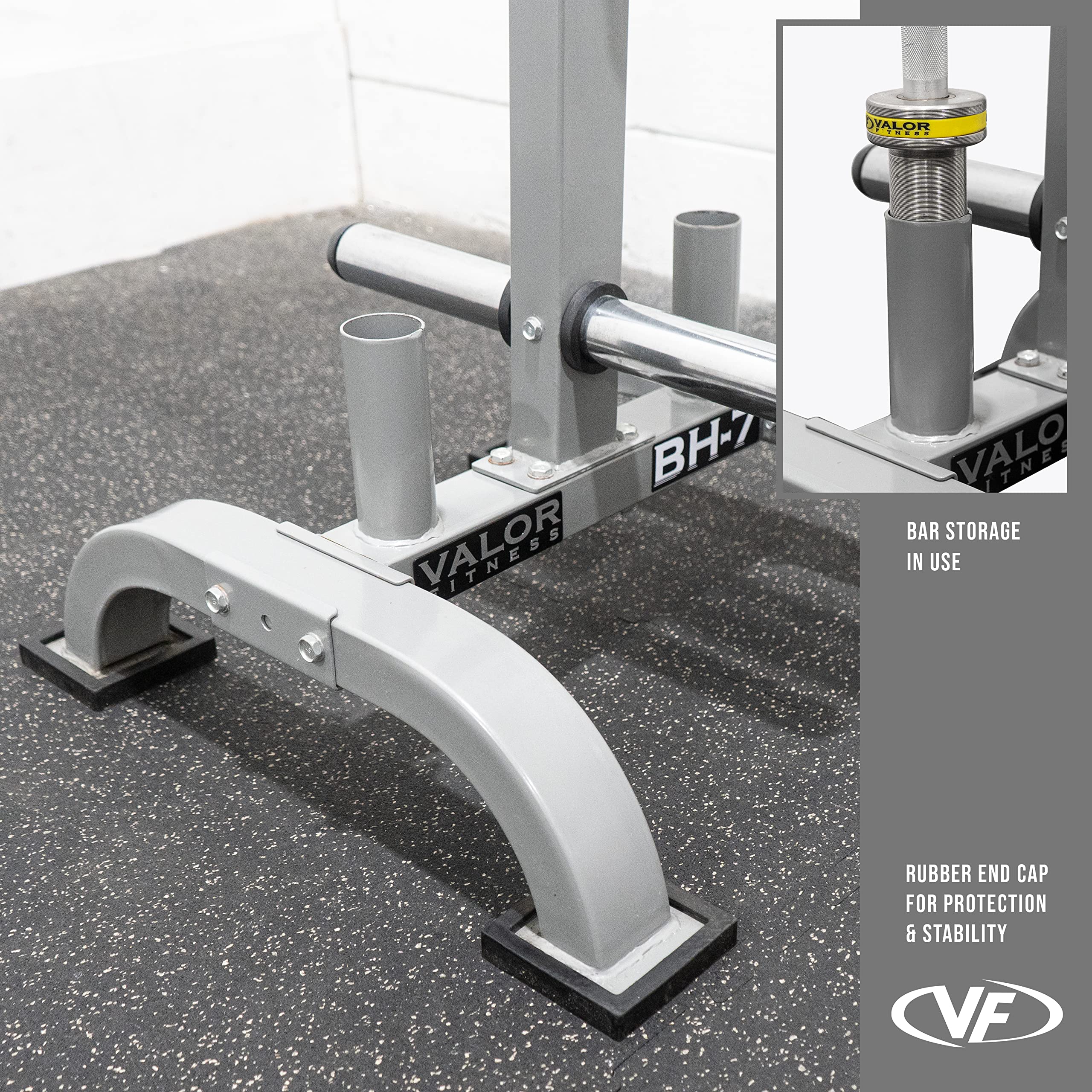 Amazon | Valor Fitness オリンピックプレートストレージラック – 6