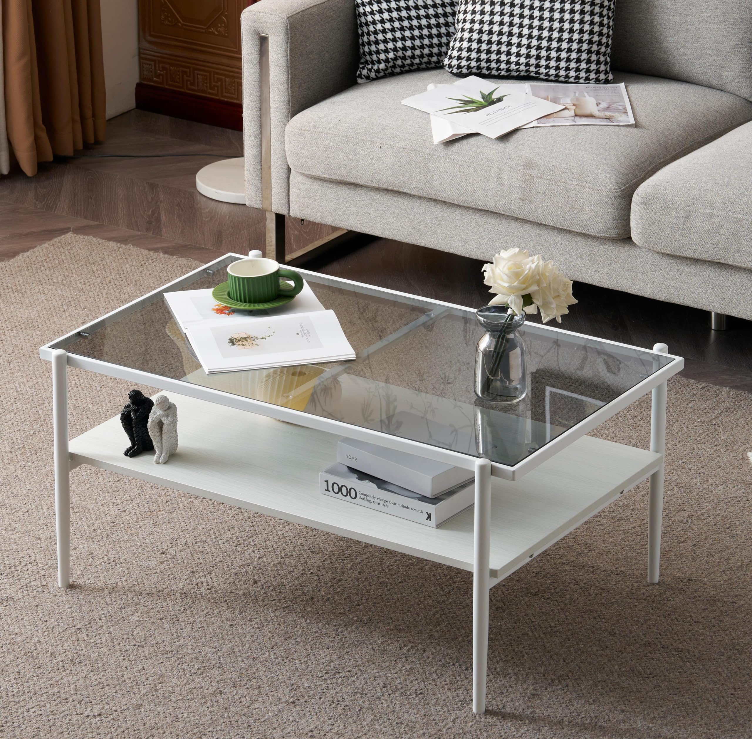 Amazon.co.jp: オーエスジェイ(OSJ) ガラステーブル ローテーブル 高級