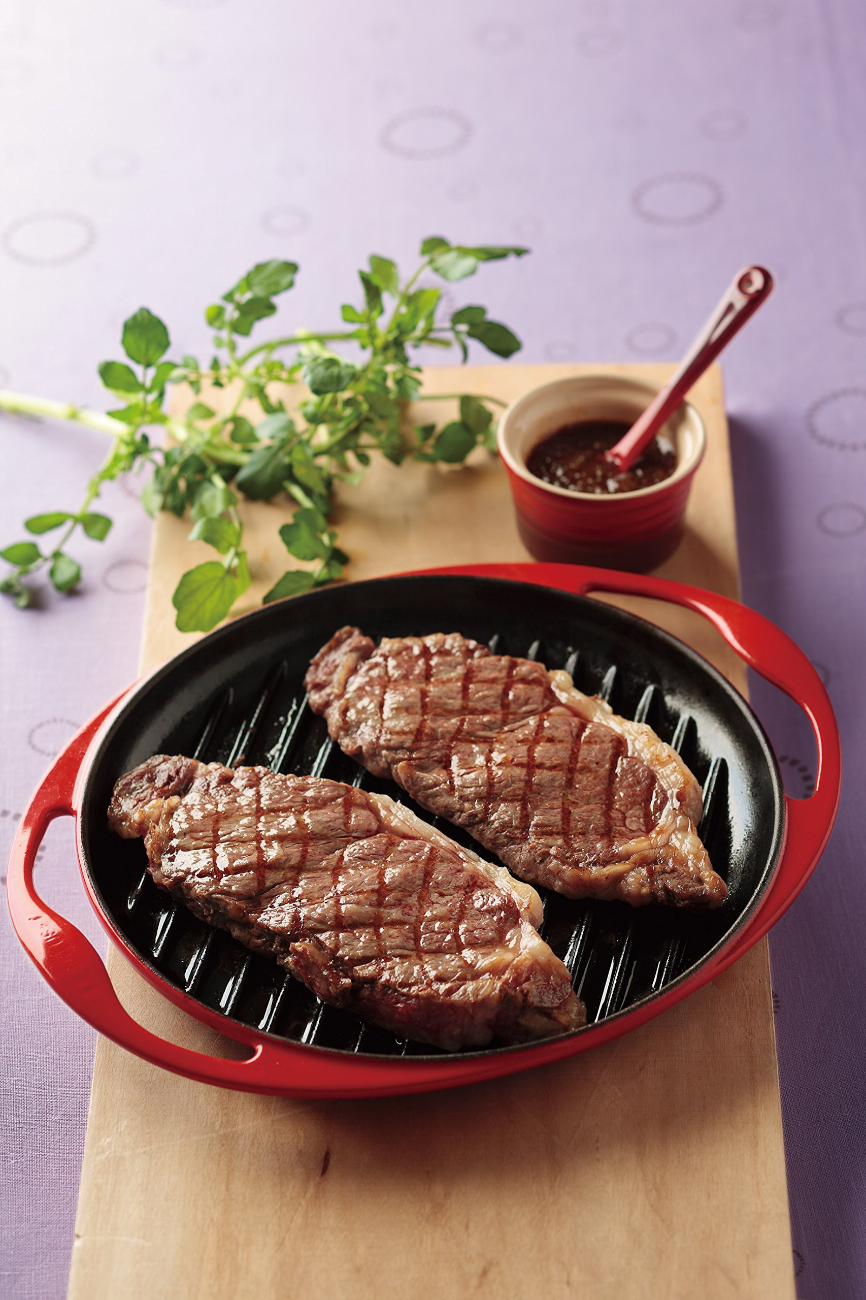 Amazon｜ルクルーゼ フライパン グリル ロンド IH 対応 25cm チェリー