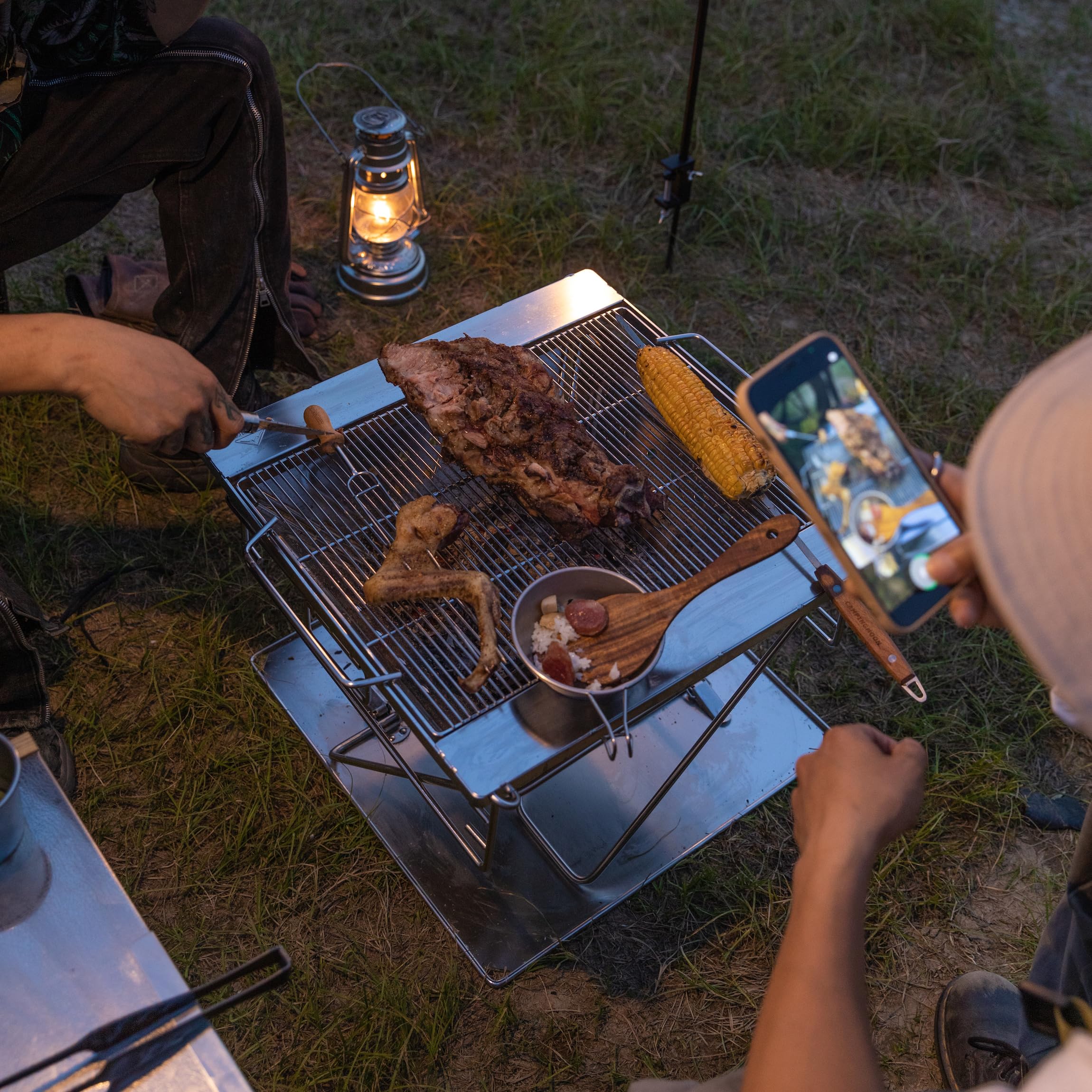 Amazon | キャンピングムーン（CAMPING MOON）極太ステンレス焼網