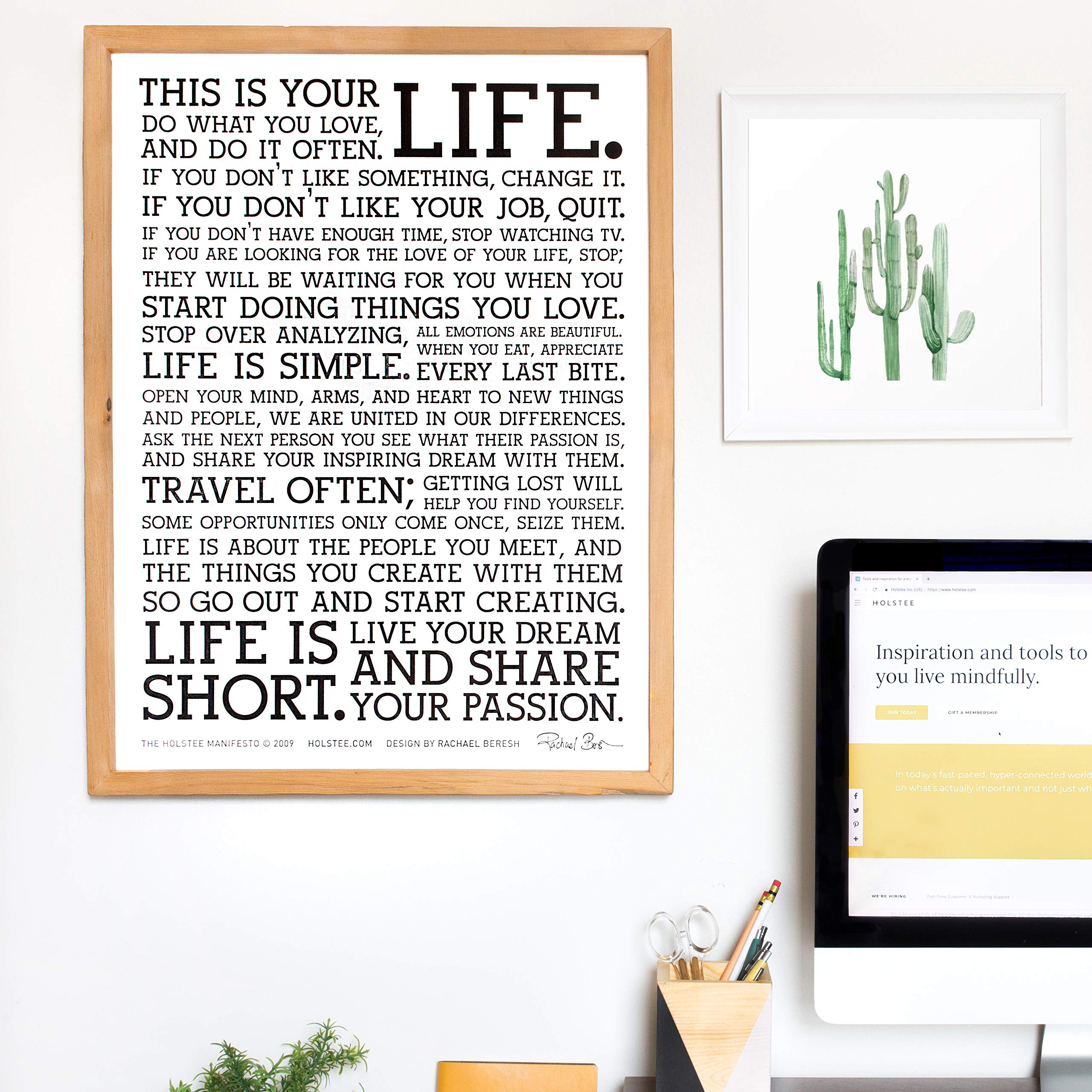 Amazon.com: Holstee Manifesto Poster - The Original This is Your