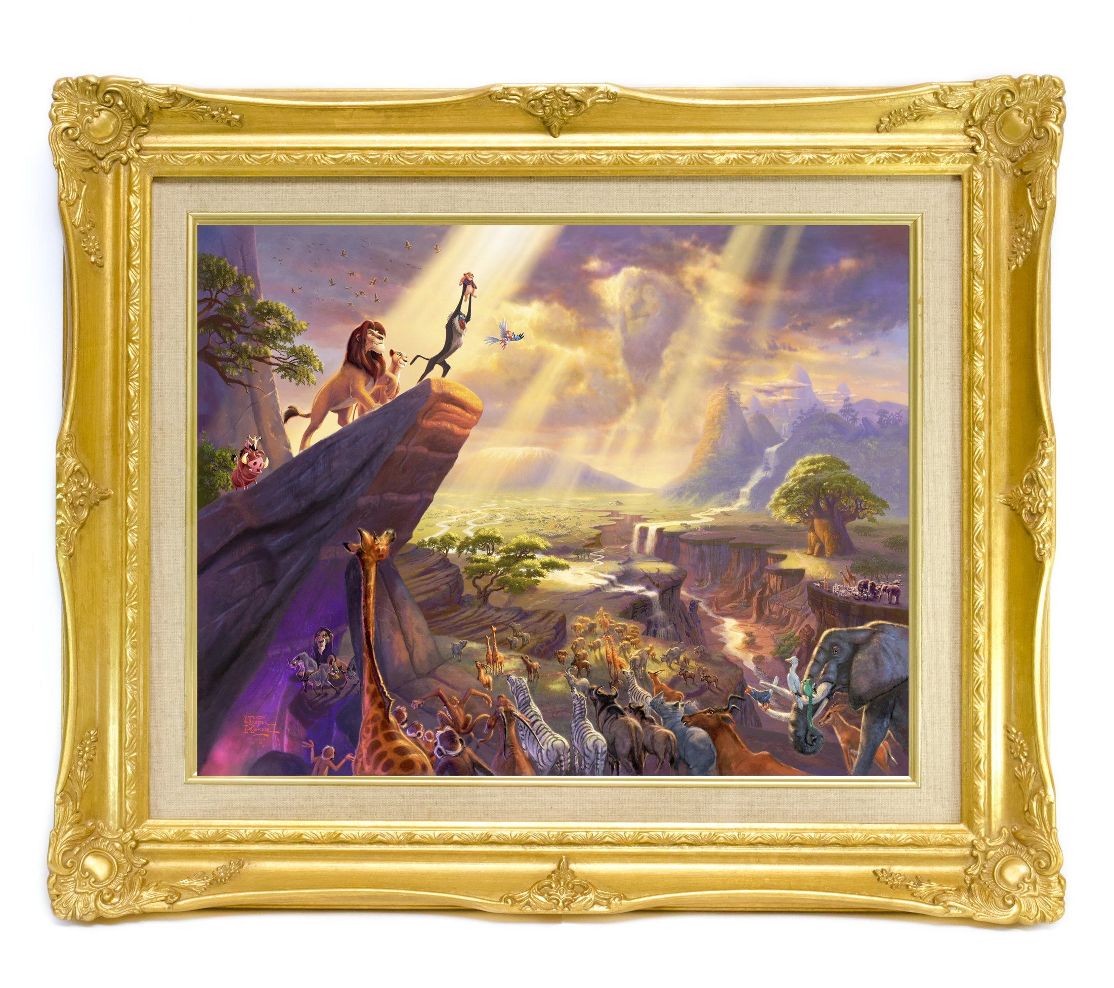 Amazon.co.jp: 西洋絵画 ディズニー ライオン・キング LION KING 豪華