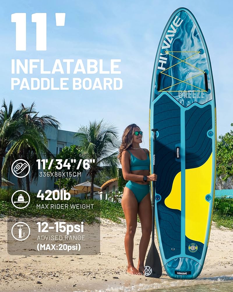 Amazon.com : Hiwave Inflatable Stand Up Paddle Board 11'*34”*6