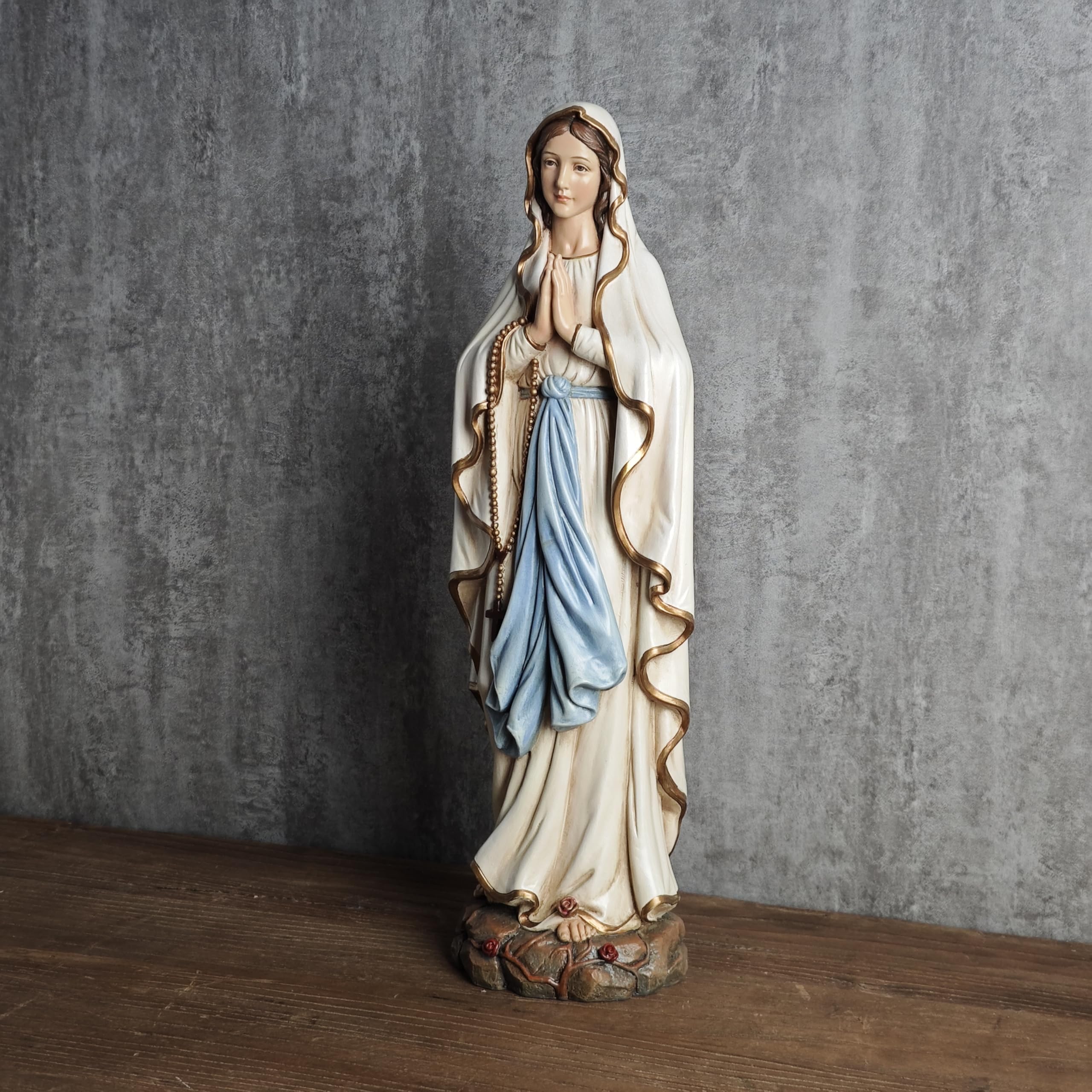 Amazon.co.jp: BCカトリックのルルドの聖母像、祭壇用聖母マリアの