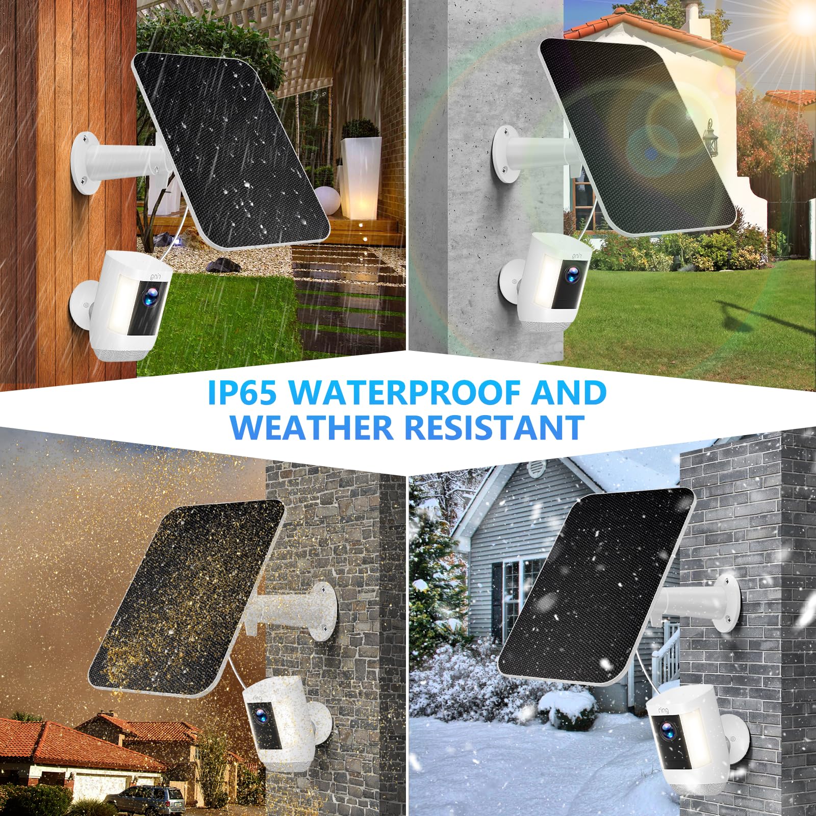 Amazon.co.jp: 2パック ソーラーパネル Ring Spotlight Cam Plus/Pro