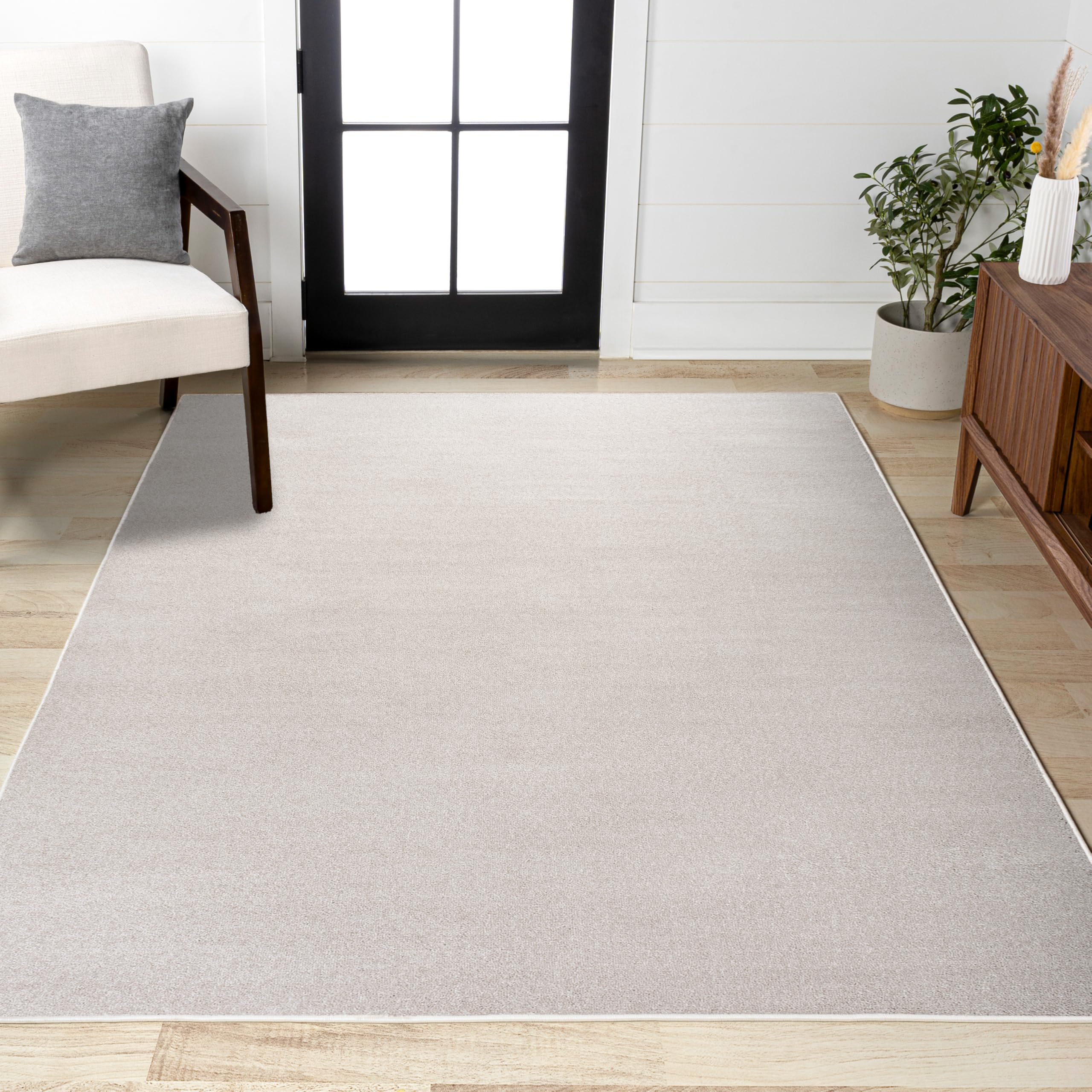 Amazon.com: JONATHAN Y Haze Solid Low-Pile Ivory Indoor Area Rug
