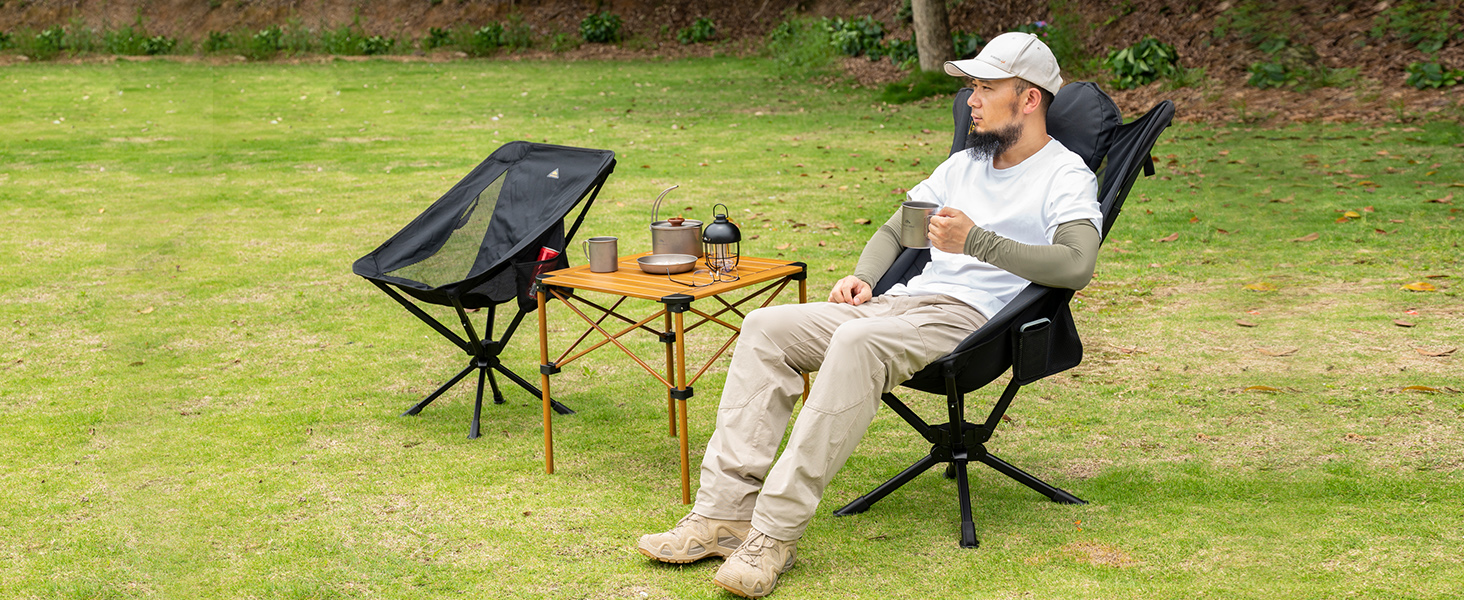 Amazon.co.jp: 【iClimb（アィクライム）】キャンプハイバック回転