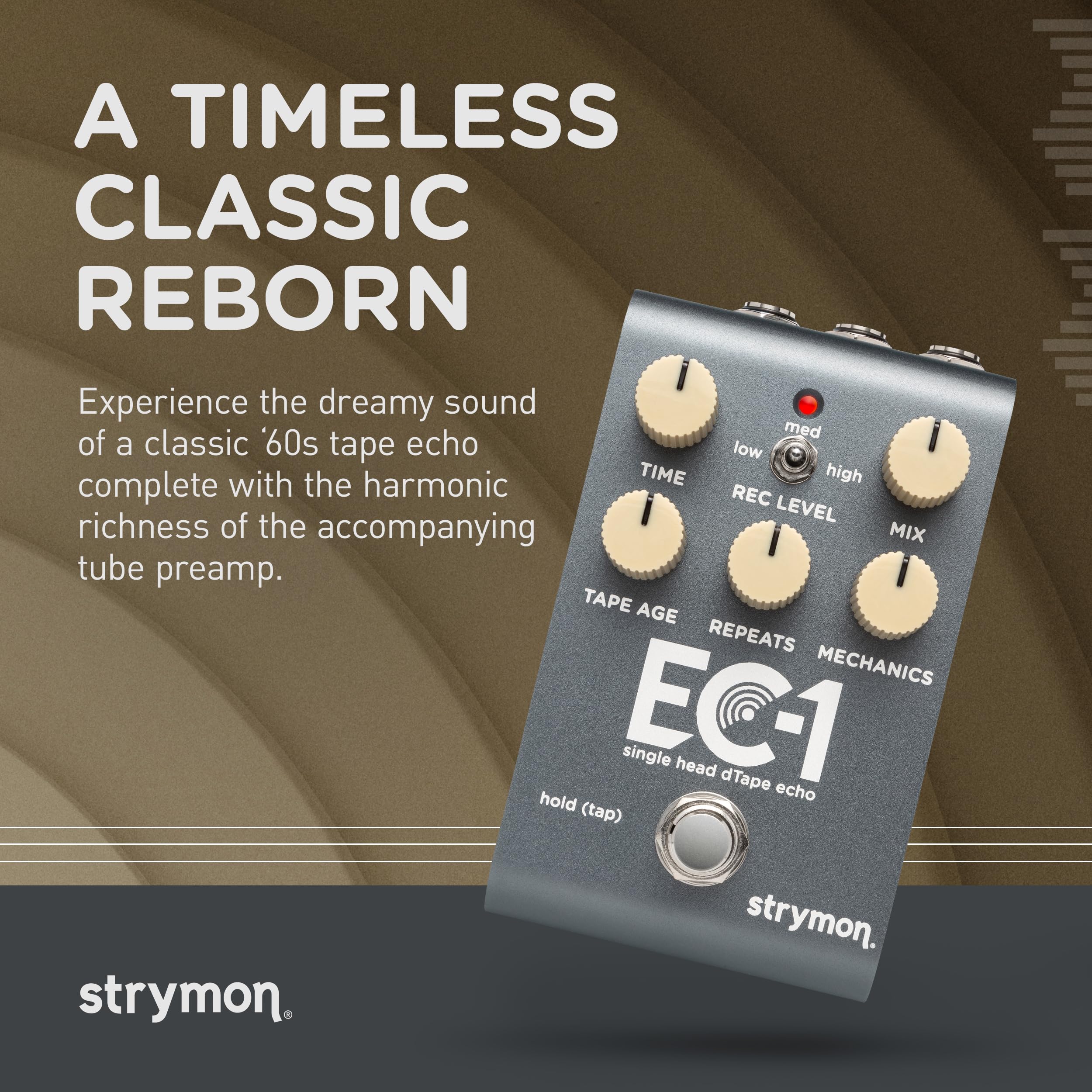 Amazon.com: Strymon EC-1 Stereo Tape Echo Effects Pedal for