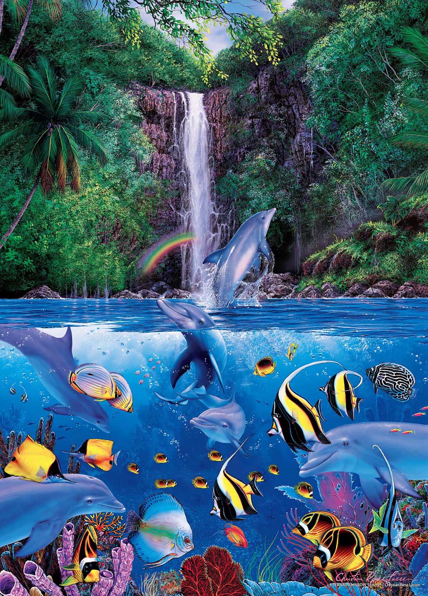 Amazon | 1000ピース ジグソーパズル ラッセン エターナル レインボー