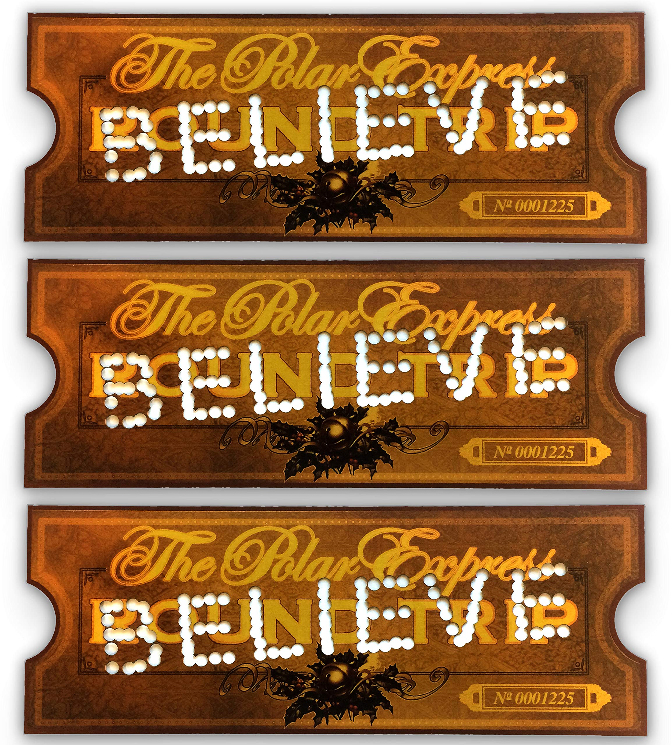 Amazon.com: LILYDEAL Polar Exp Believe Punched Round Trip Replica