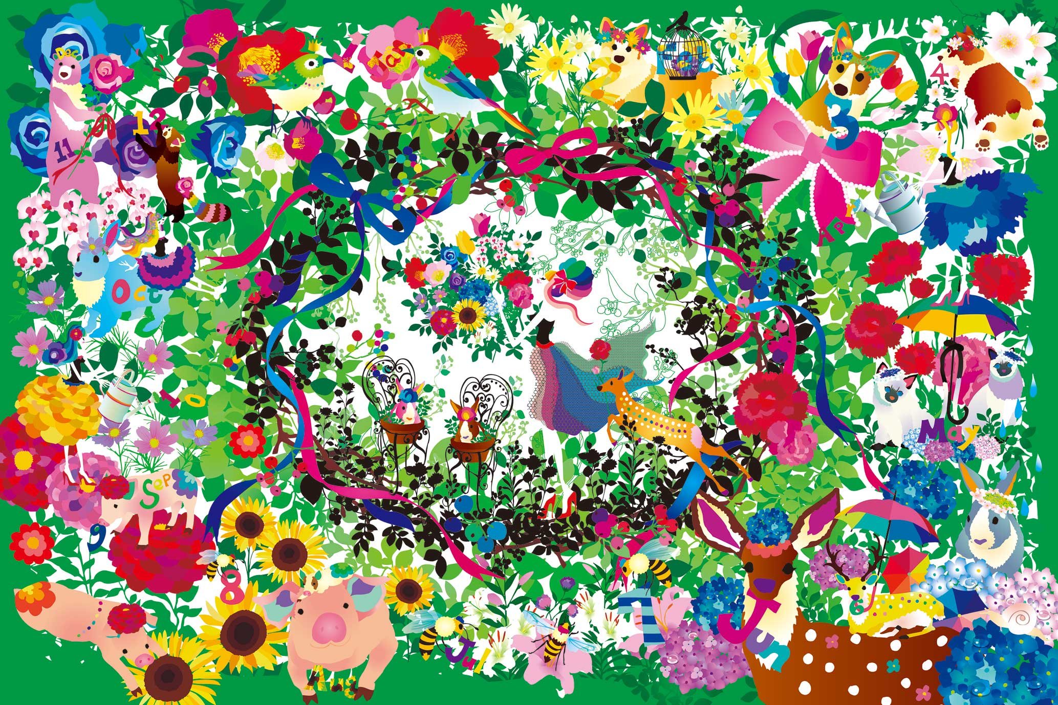 FLOWERS「2人の朝」1000ピースパズル FLOWERS「2人の朝」1000ピースパズル