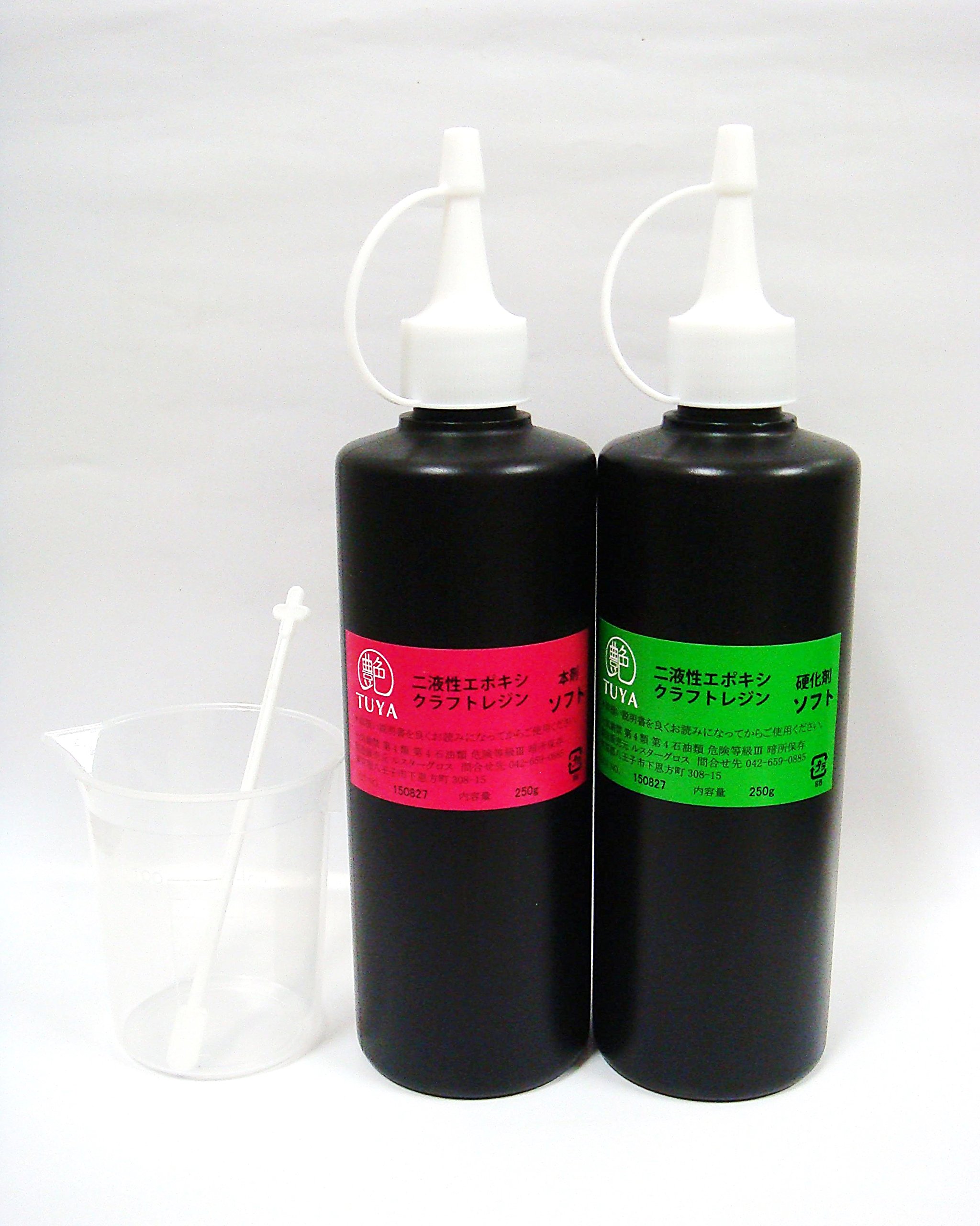 Amazon | 艶 二液性エポキシクラフトレジン液 【ソフト】 本剤250g