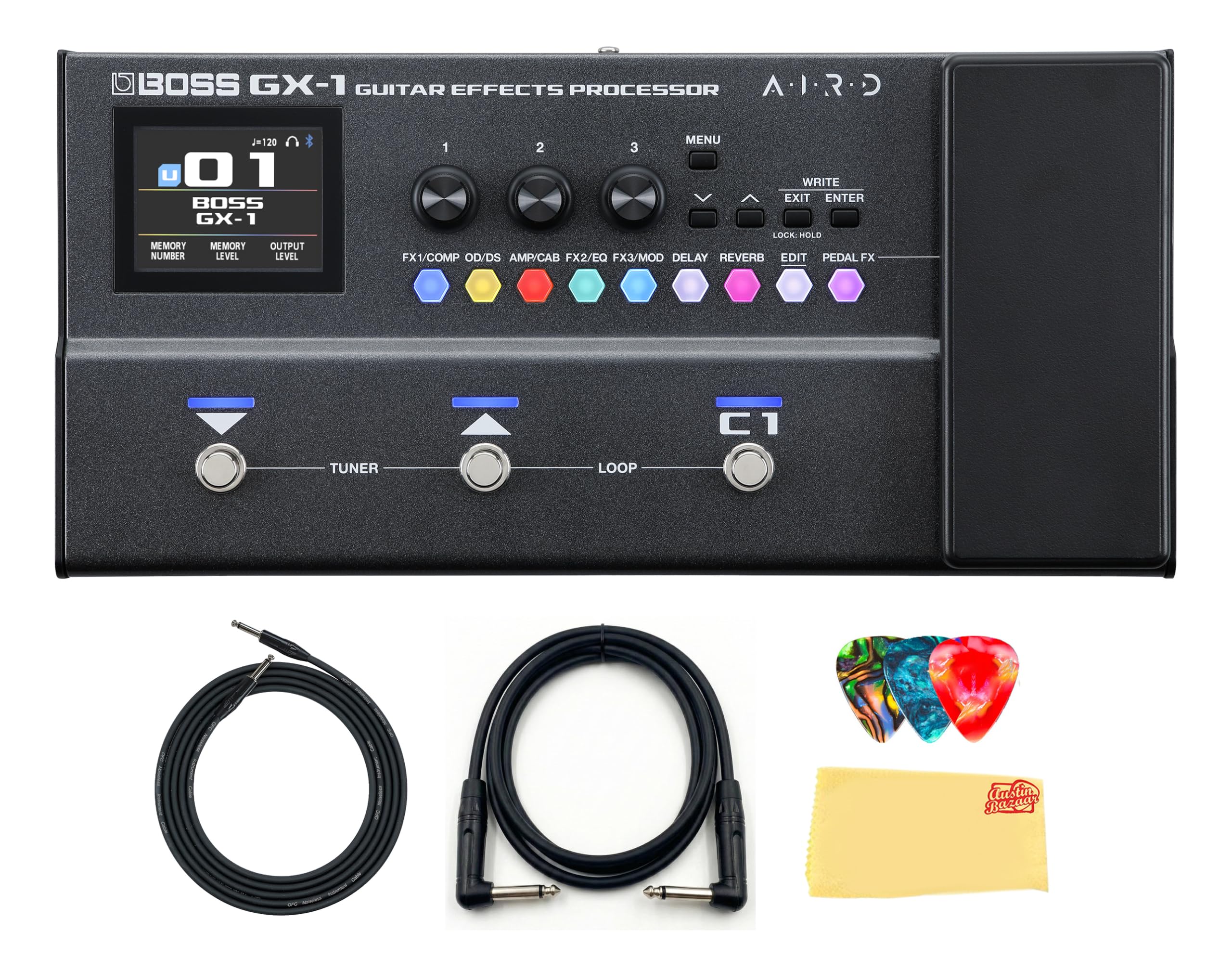 Amazon.com: Boss GX-1 Guitar Effects Processor Bundle with Gearlux