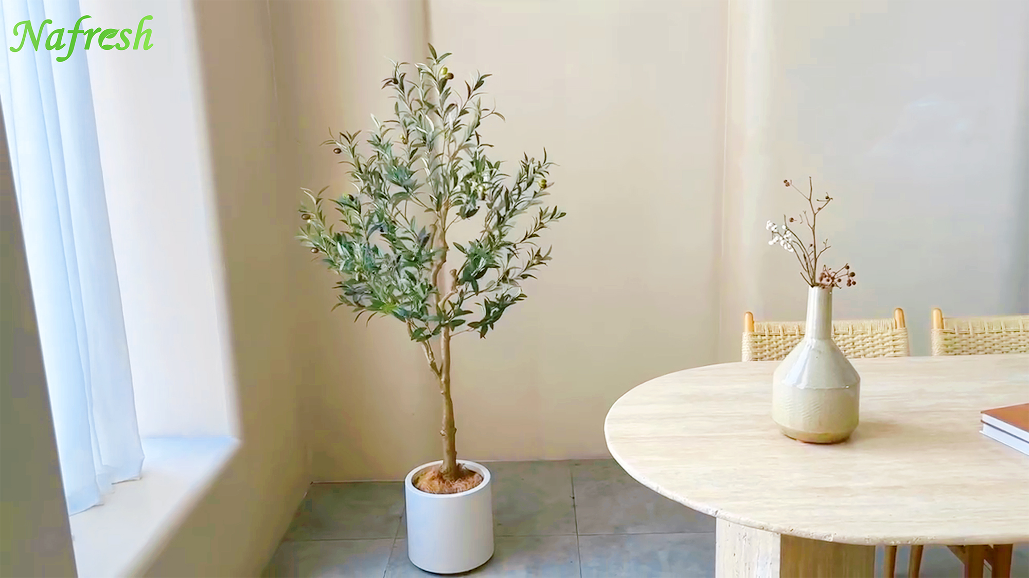 Amazon.com: Nafresh Tall Faux Olive Tree，5Ft(60in) Realistic