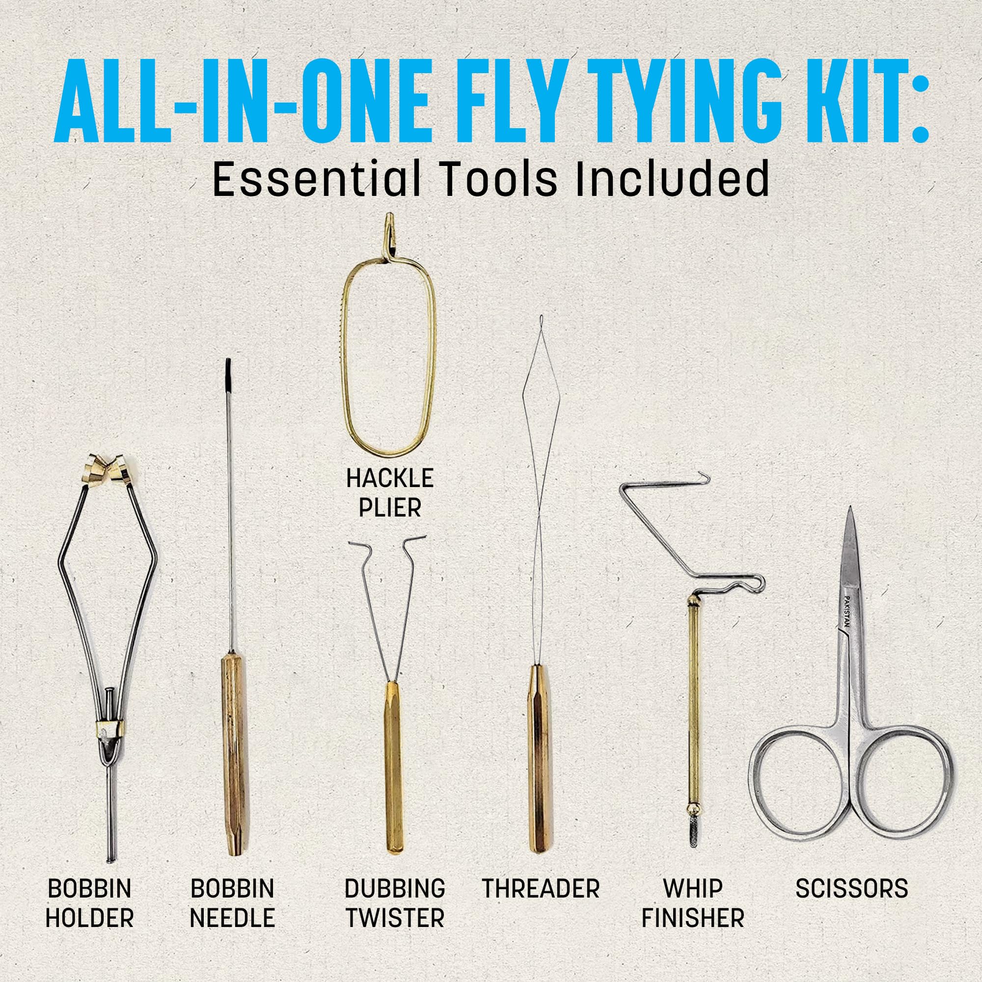 Amazon | Creative Angler フライタイイング標準ツールキット 木製