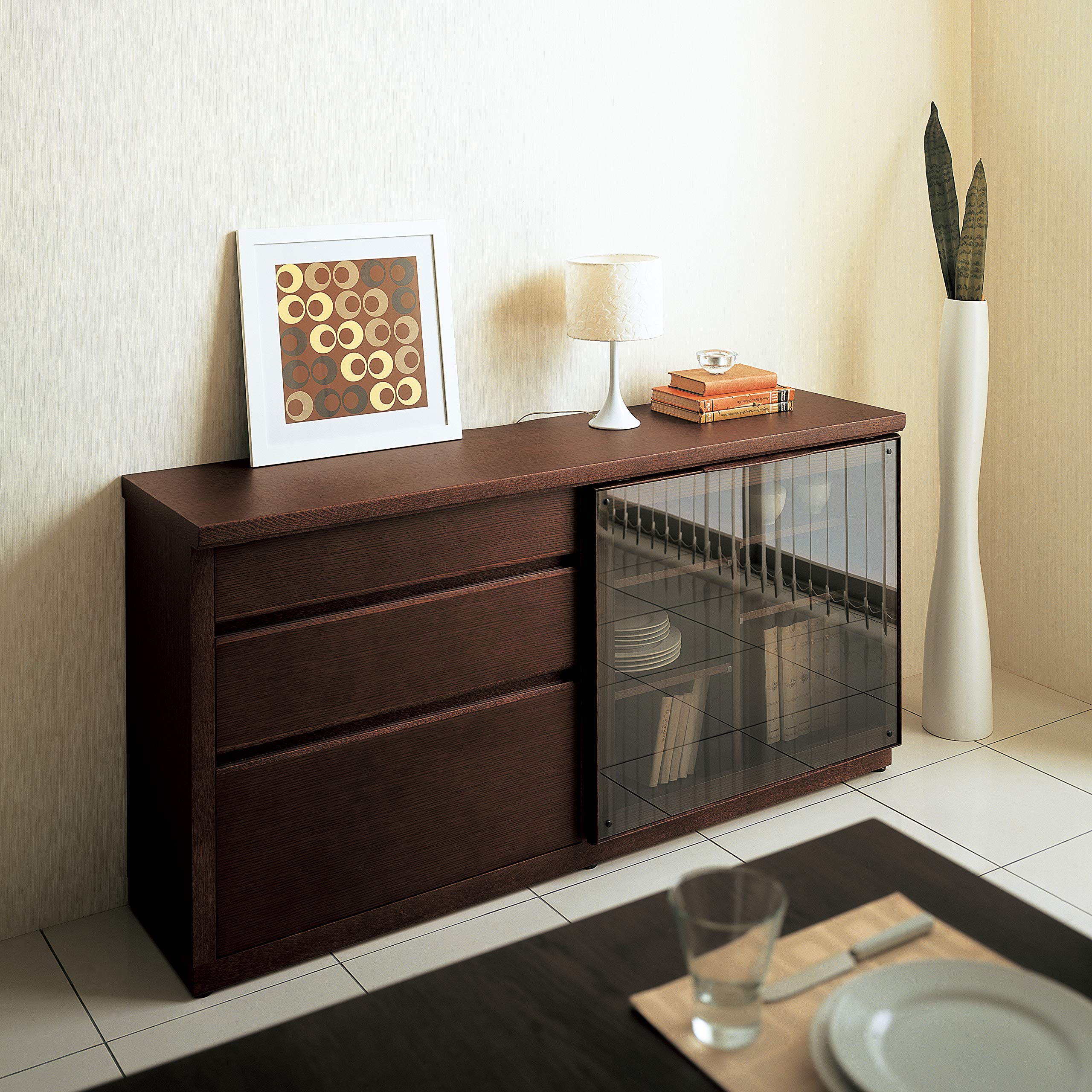 Amazon.co.jp: 【カリモク正規品】サイドボード 幅159.8×奥行41.5×高さ