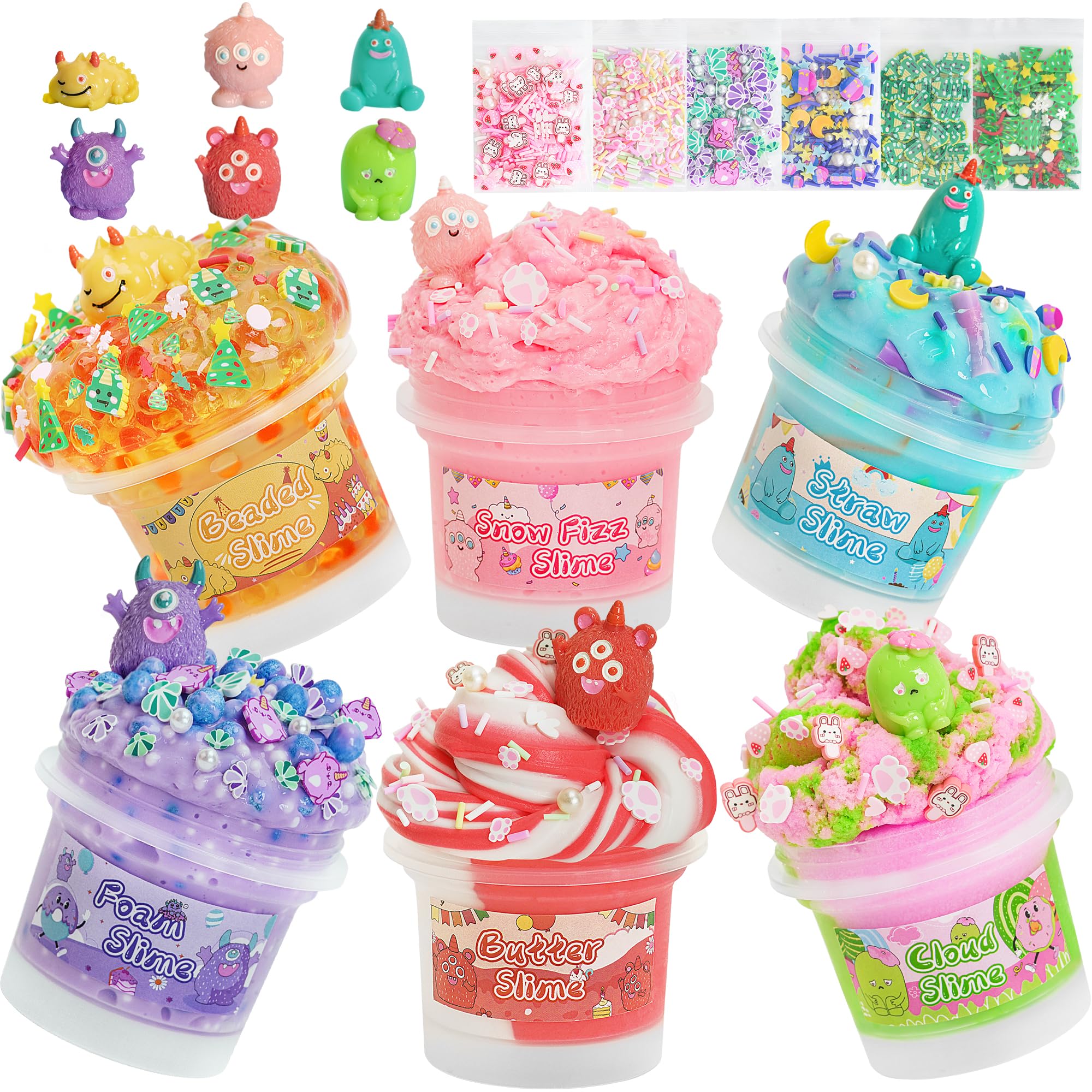 Amazon.com: Joytry Monster Slime Kit 6×100ml, Slime Variety Pack