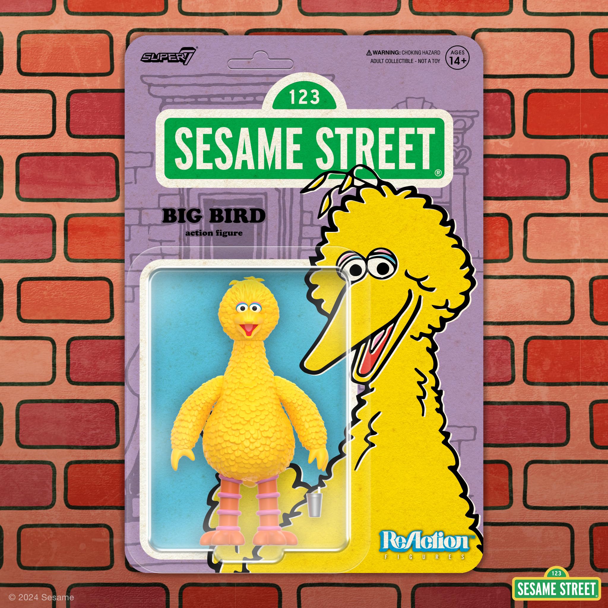 Amazon.com: Super7 Sesame Street Big Bird - 3.75