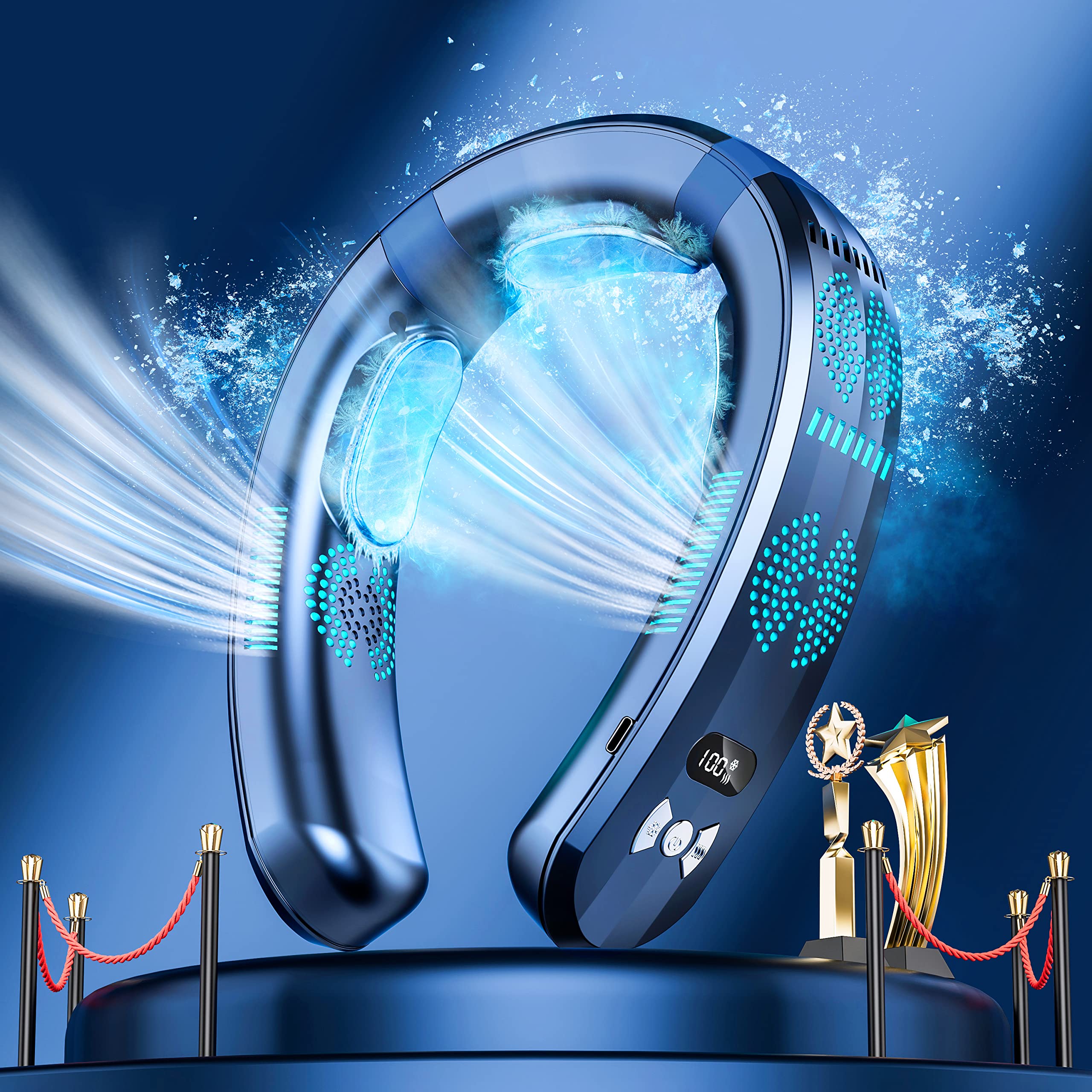 Amazon | 【冷暖房+5つエンジン+上下送風】ネッククーラー 首掛け