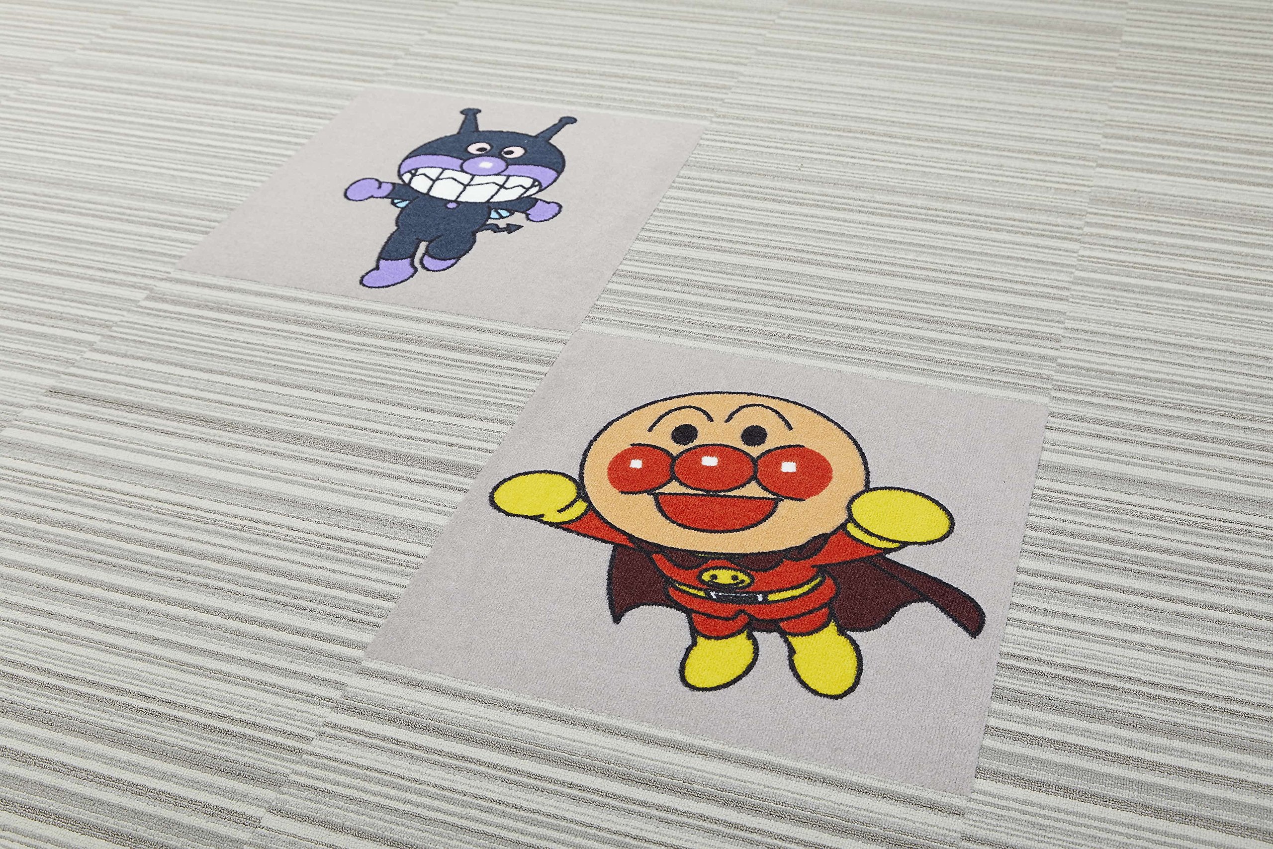 Amazon｜東リ キャラクタータイルカーペット (アンパンマン) 2枚セット