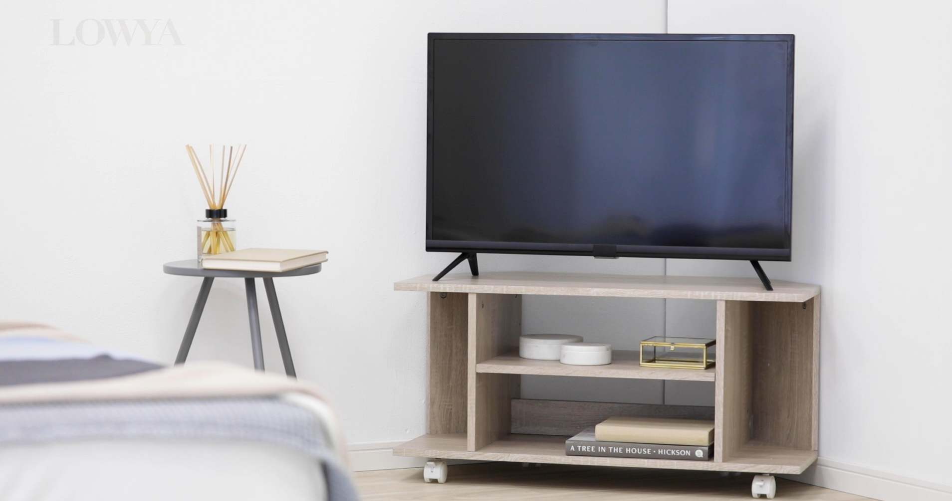 Amazon｜LOWYA ロウヤ テレビ台 コーナー ローボード コーナーテレビ台