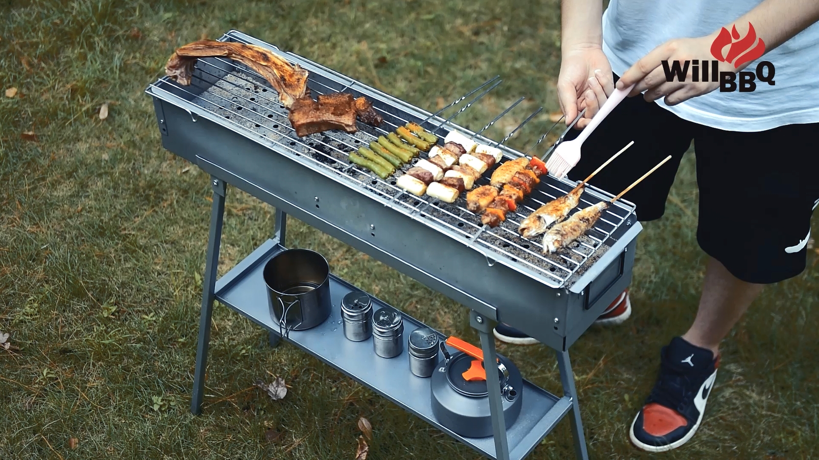 Amazon.com: WILLBBQ Charcoal Grills Commercial Quality Portable