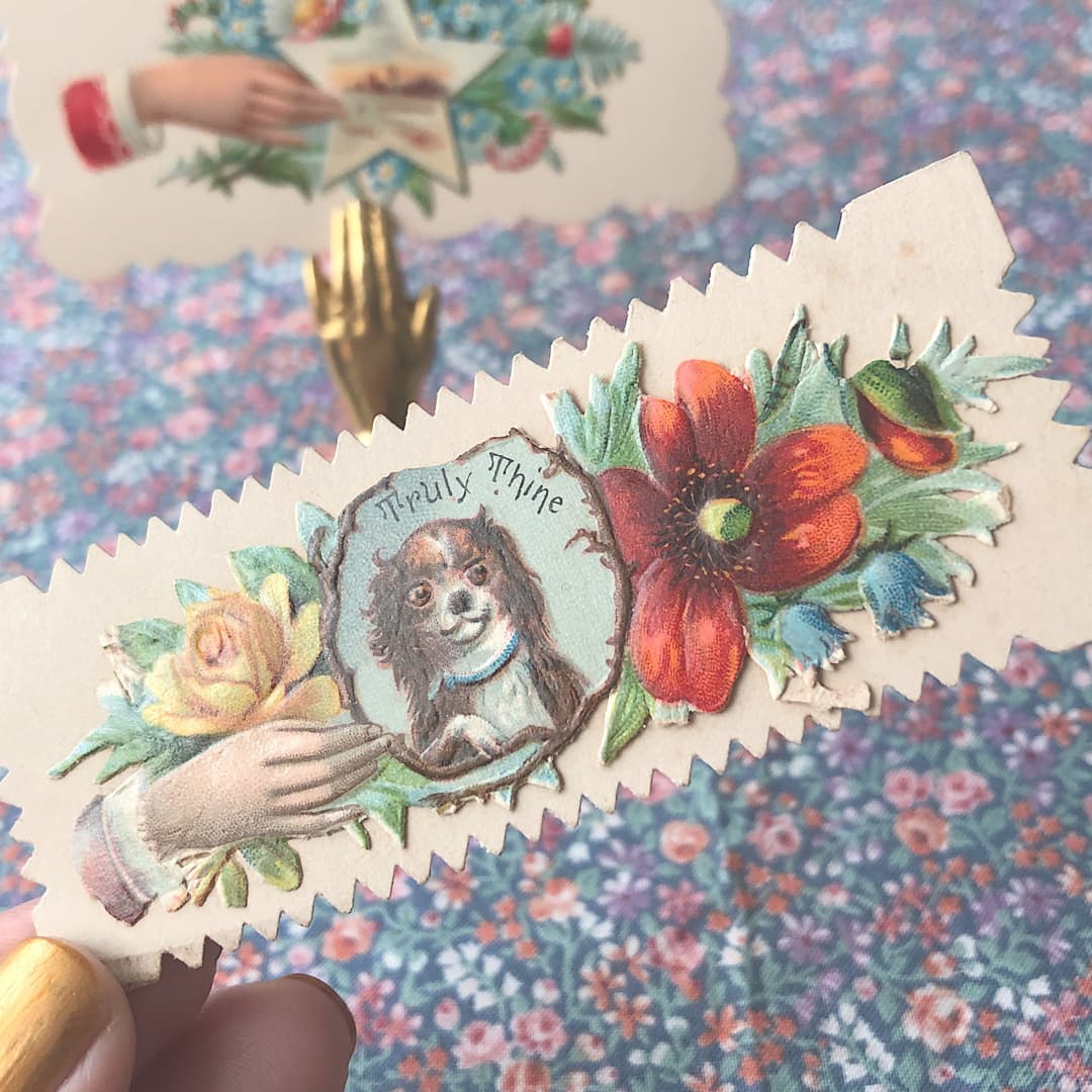 淑女の名刺 アンティーク ヴィクトリアン・コーリングカード