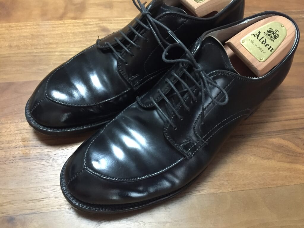サイズ感】ALDEN 54332 Vチップ US8.5E｜ブラックコードバンが輝く