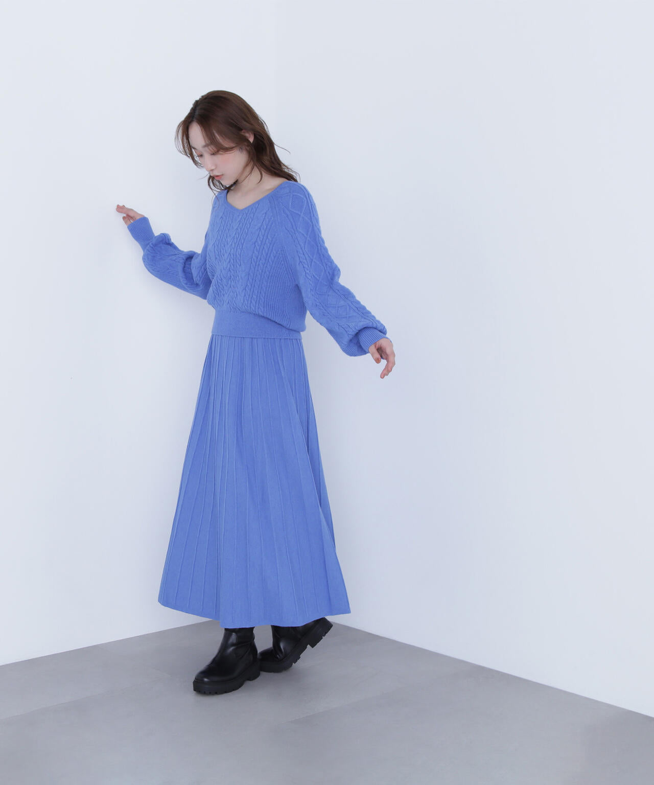 ケーブルニットセットアップ | NATURAL BEAUTY BASIC（ナチュラル