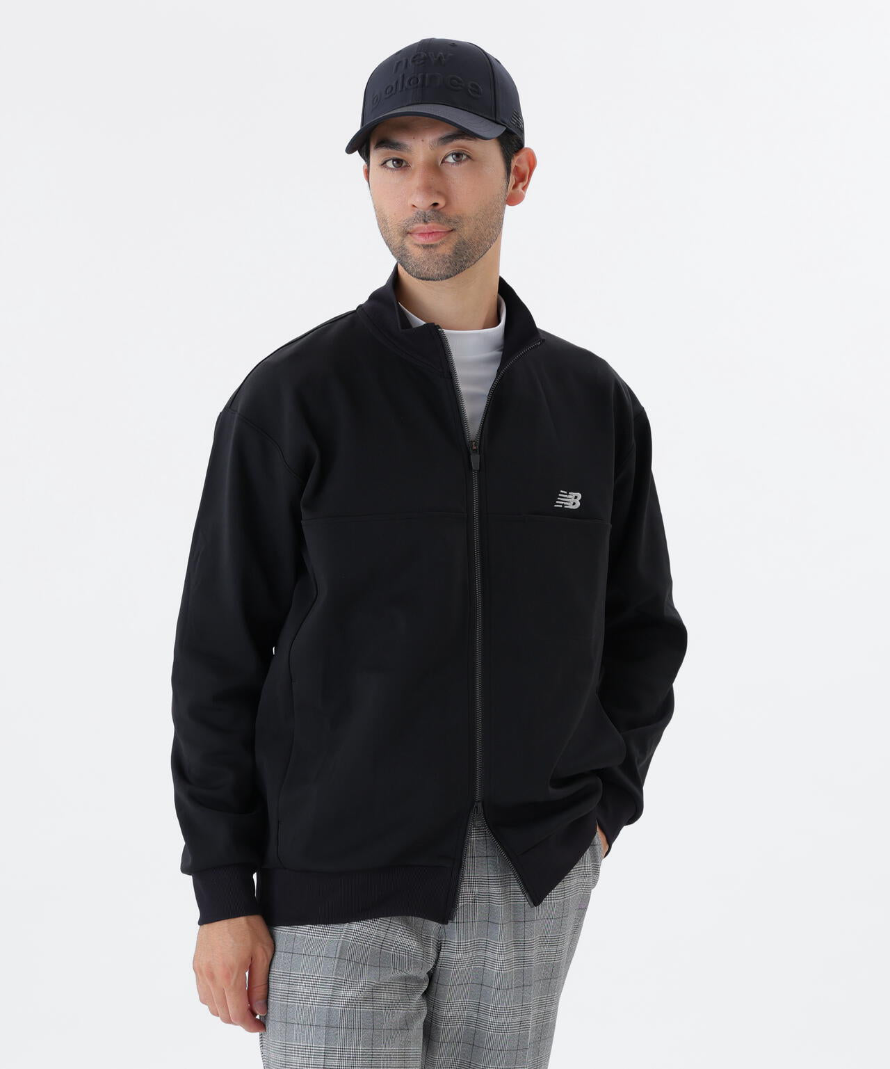 スウェット フルジップ スタンドネック プルオーバー (MENS) | new