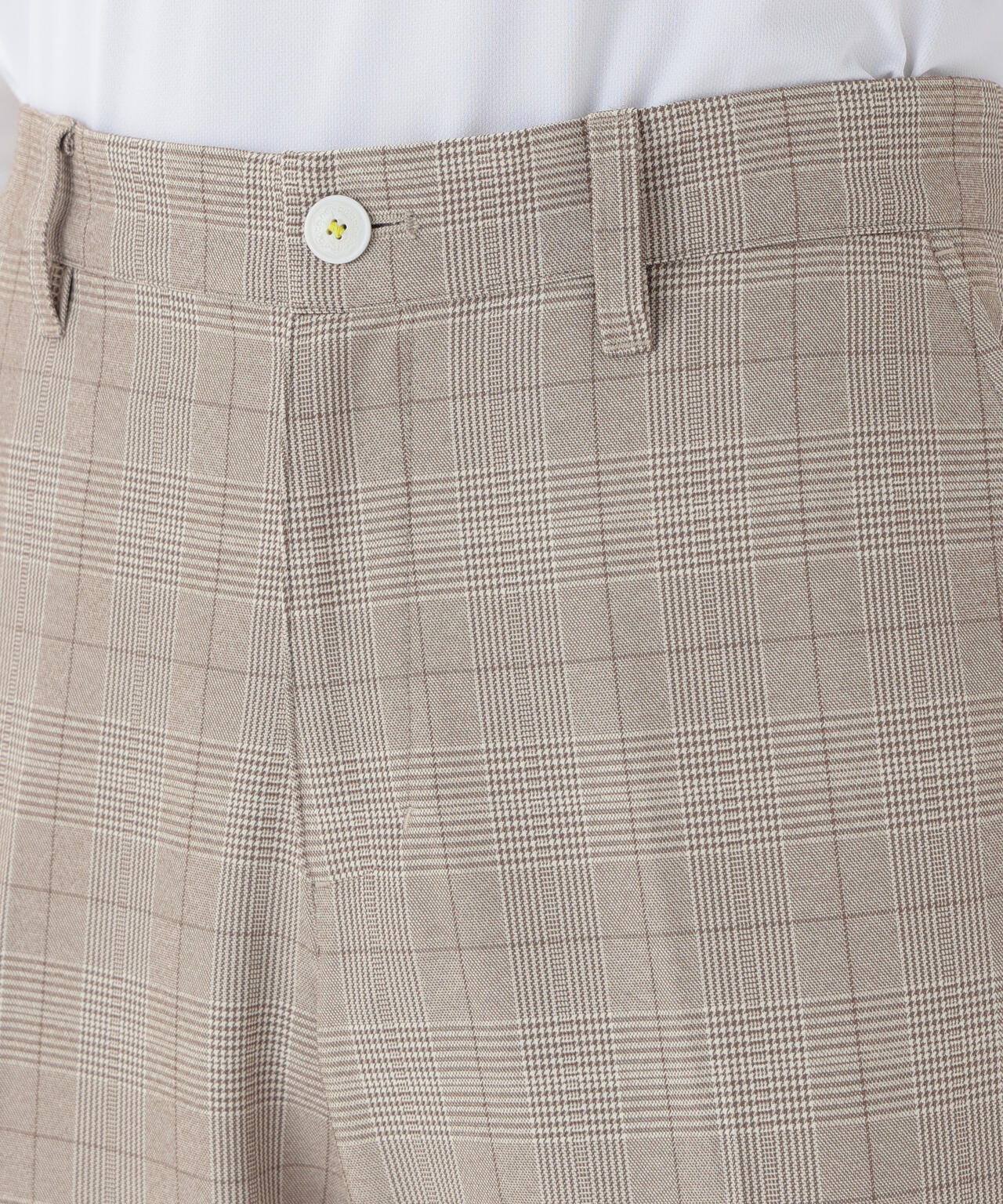 グレンチェック柄 ワイド テーパード ロングパンツ (MENS) | new