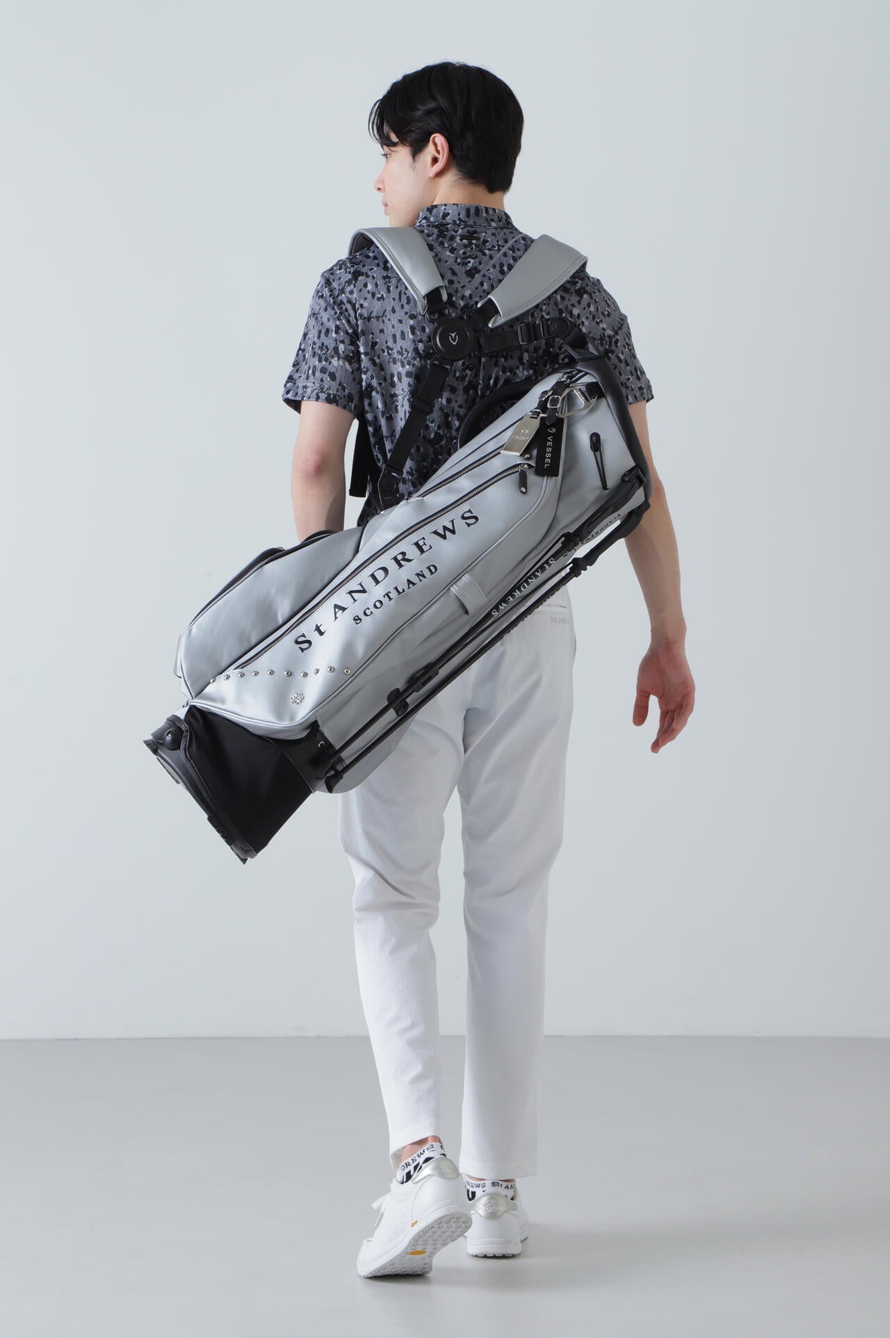 VESSEL×St ANDREWS】7.5型VLS Luxスタンド式キャディバッグ (46インチ